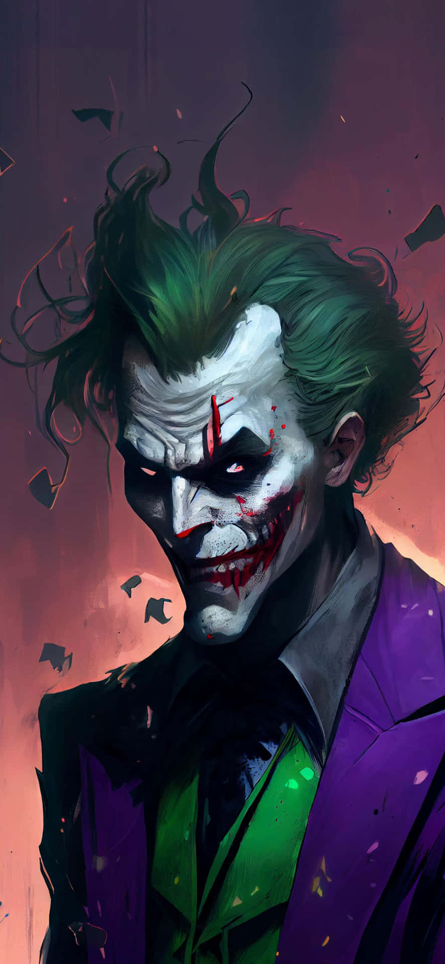 The Dark Jester - The Enigmatic Joker In Thoughtful Solitude