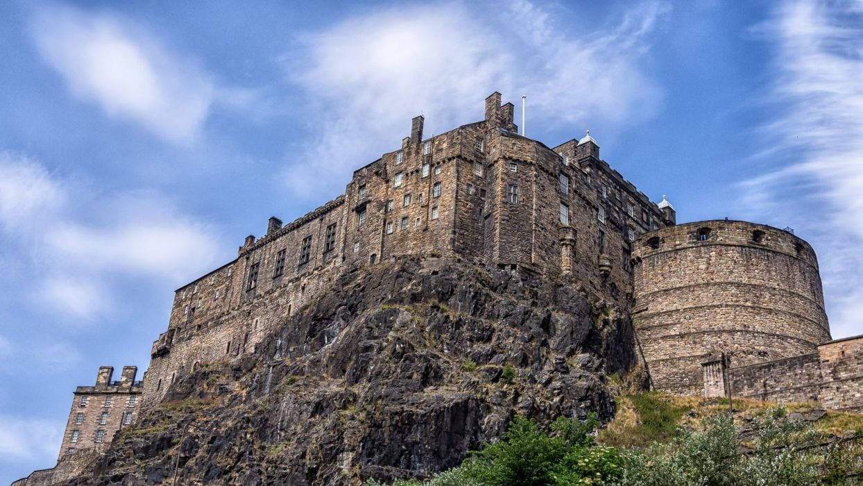 The David's Tower At Edinburgh Castle Wallpaper