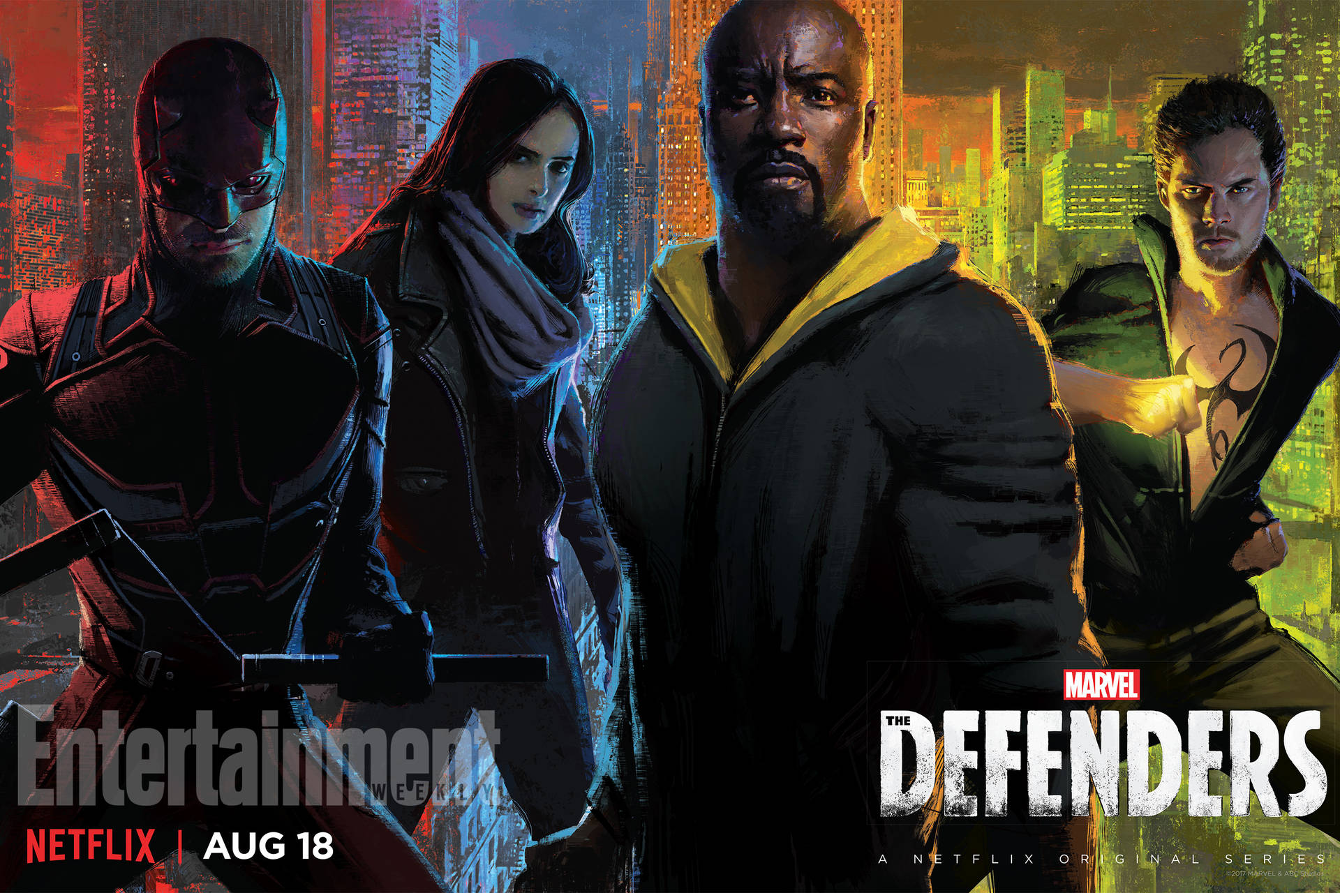 The Defenders Netflix Superhero Background