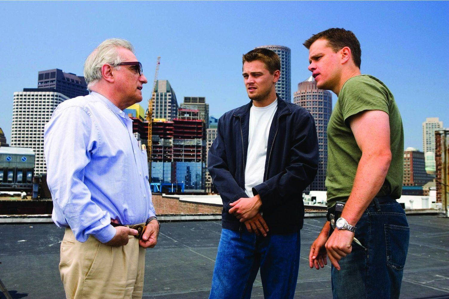Intense Scene from The Departed directed by Martin Scorsese Wallpaper