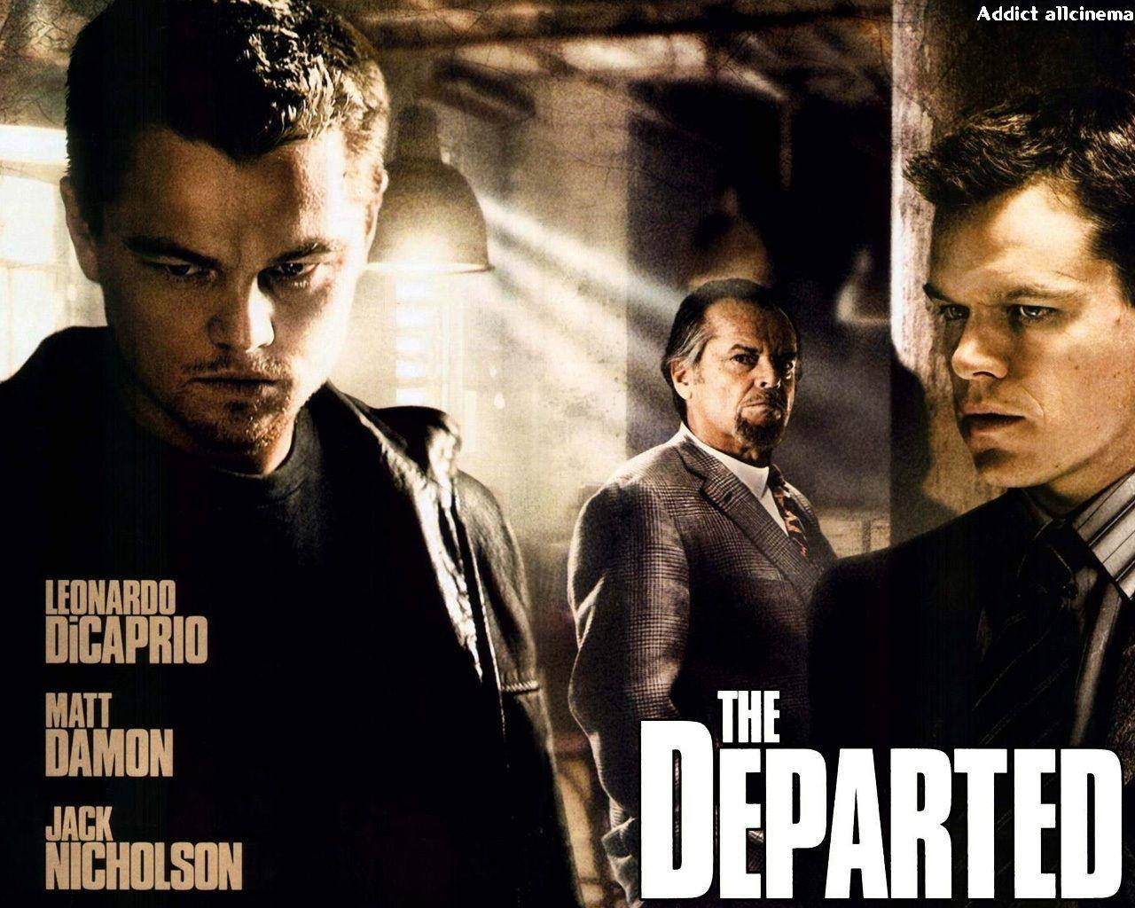 The Departed Movie Poster Names Display Wallpaper