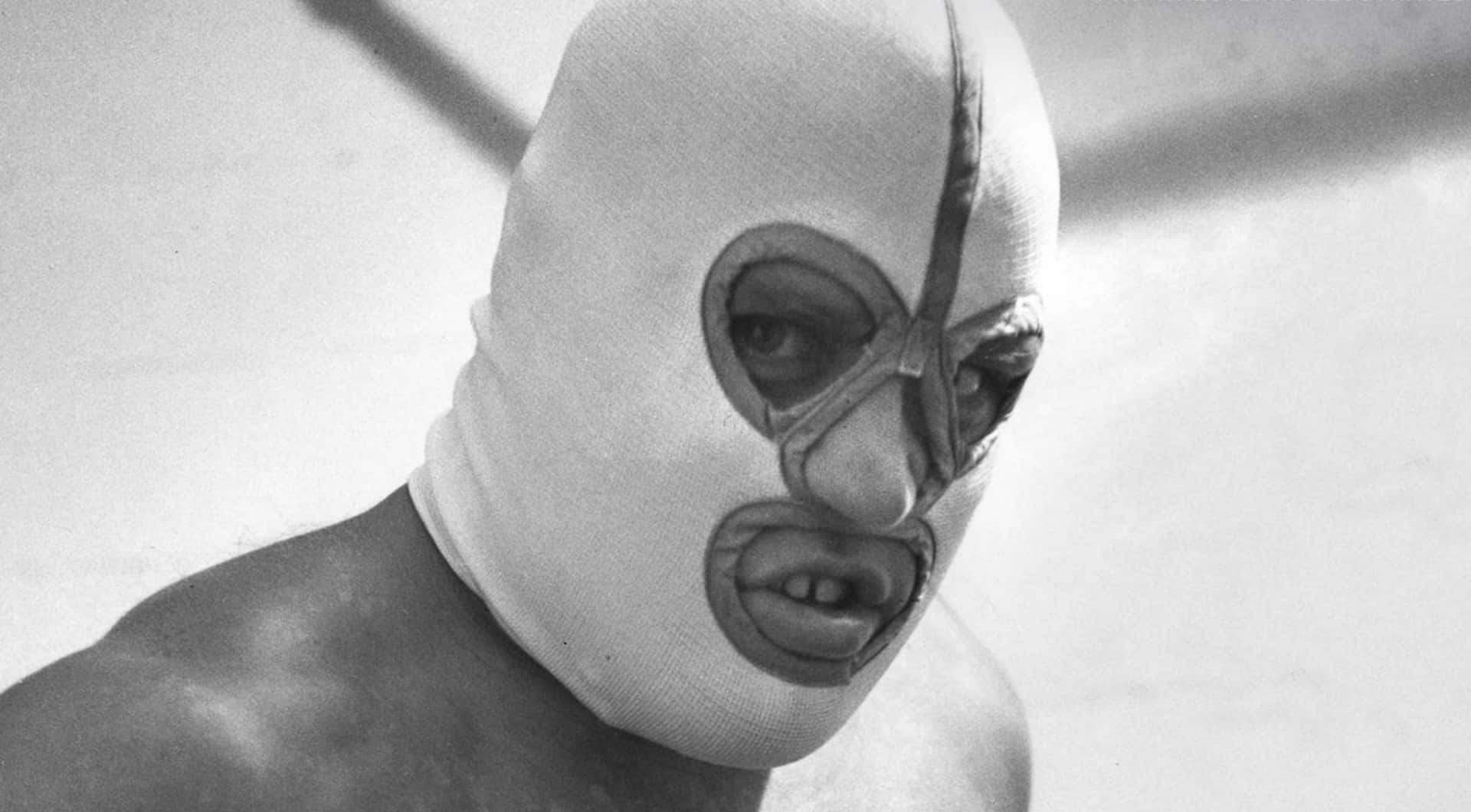 The Masked Destroyer in Action in Pro Wrestling Wallpaper