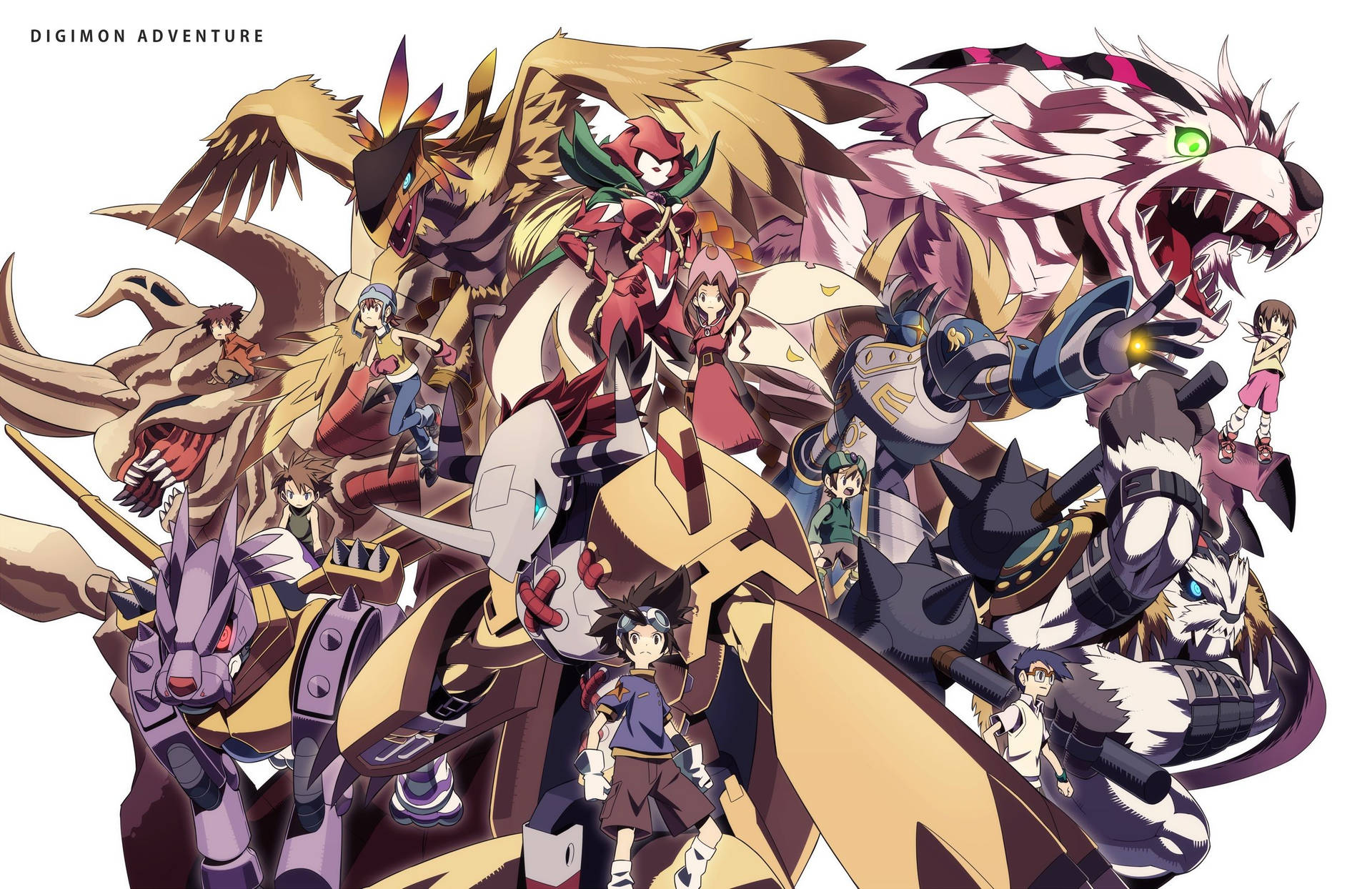The Digimon Adventure Mega Family Wallpaper