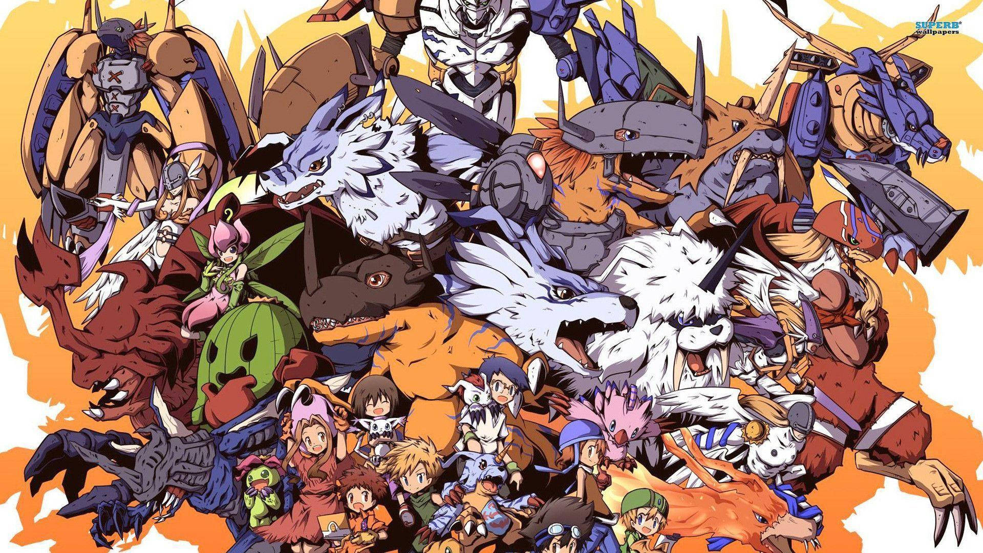 The Digimon Family Wallpaper