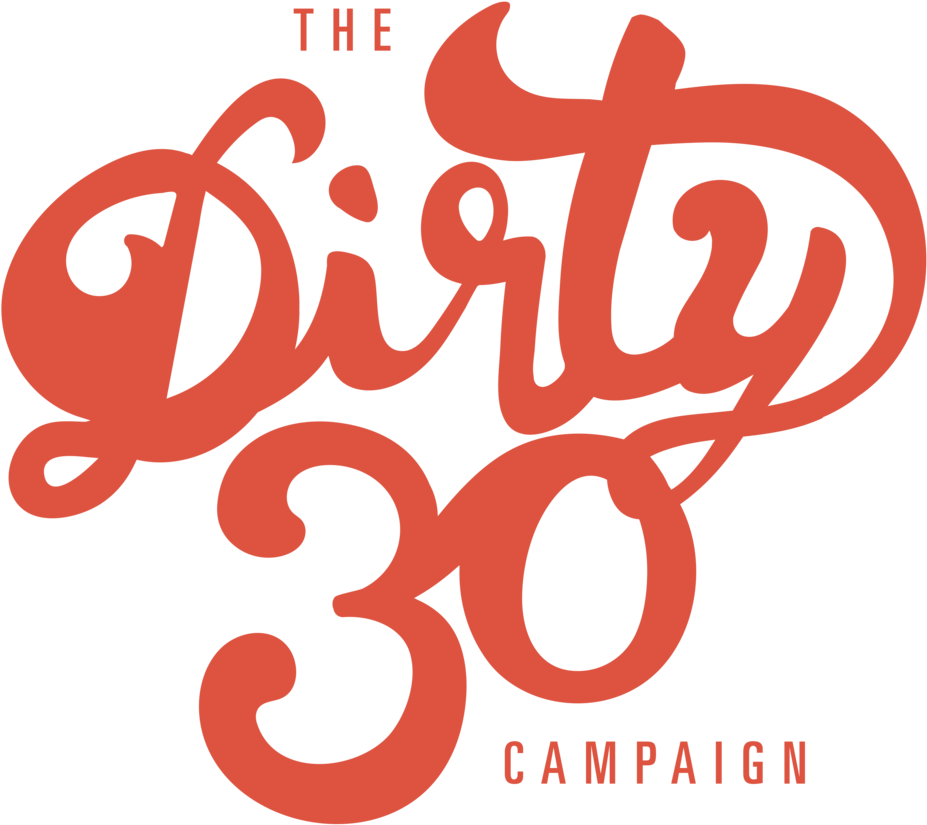 The Dirty30 Campaign Logo PNG