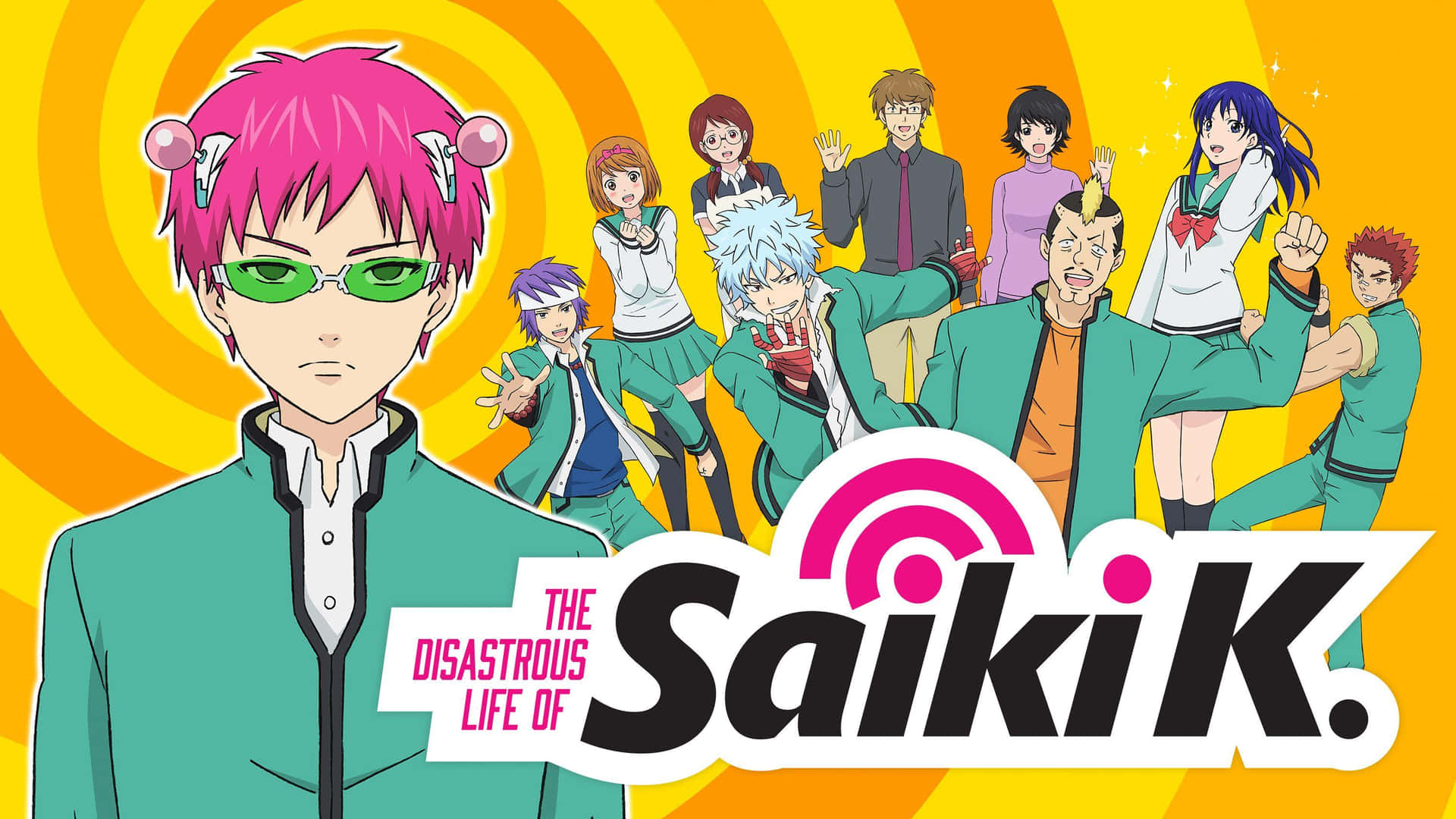 The Disastrous Life Of Saiki K Series Poster Wallpaper