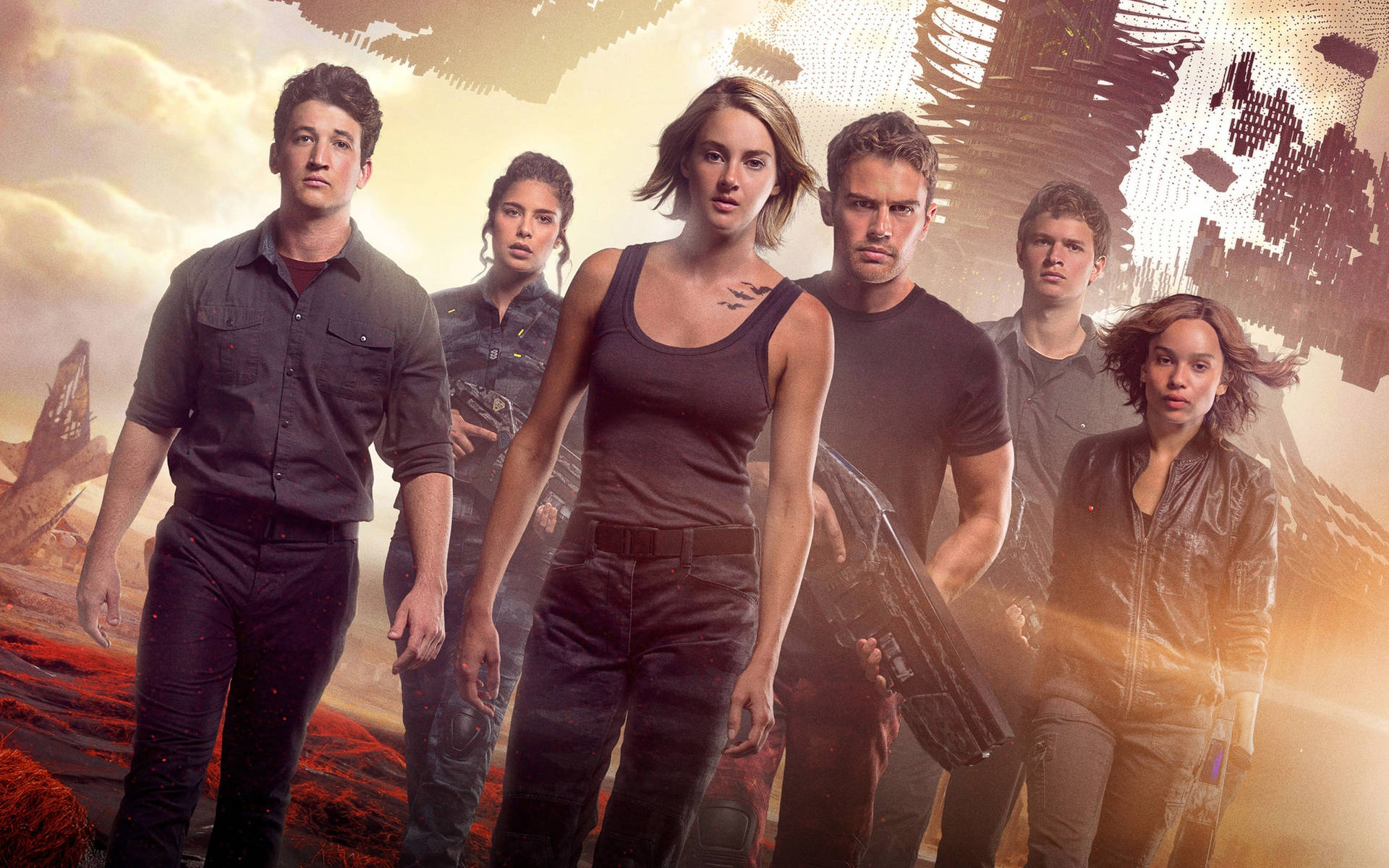 Laserie Divergent 2016 Allegiant Ultimo Sequel Sfondo