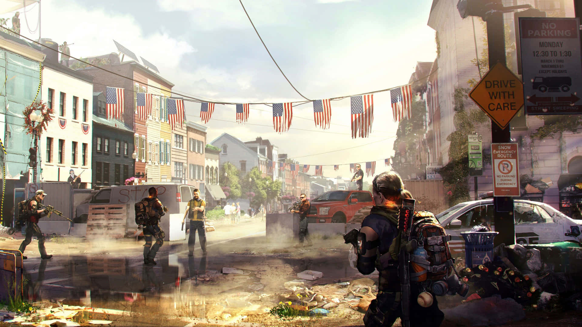 Journey forth into a devastated Washington D.C. in The Division 2 4K Wallpaper