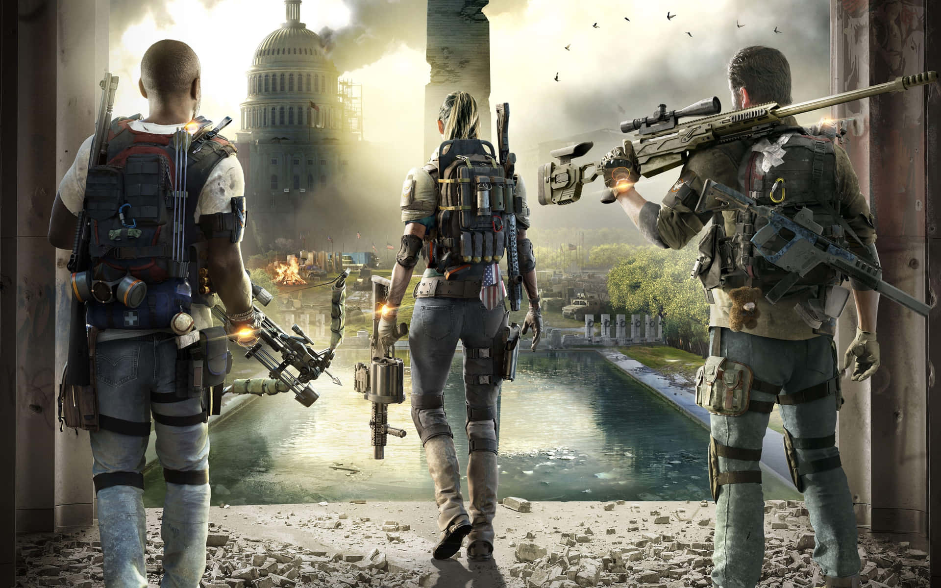 "Ruffle some feathers in 'The Division 2'!" Wallpaper