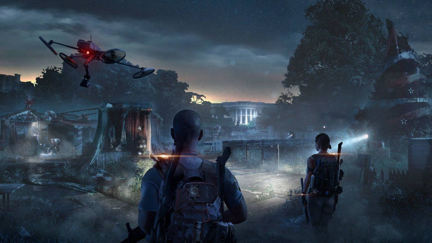 Searching Survivors in The Division 2 Wallpaper