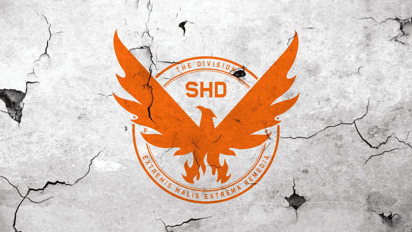 Division 4k Orange Logo Wallpaper