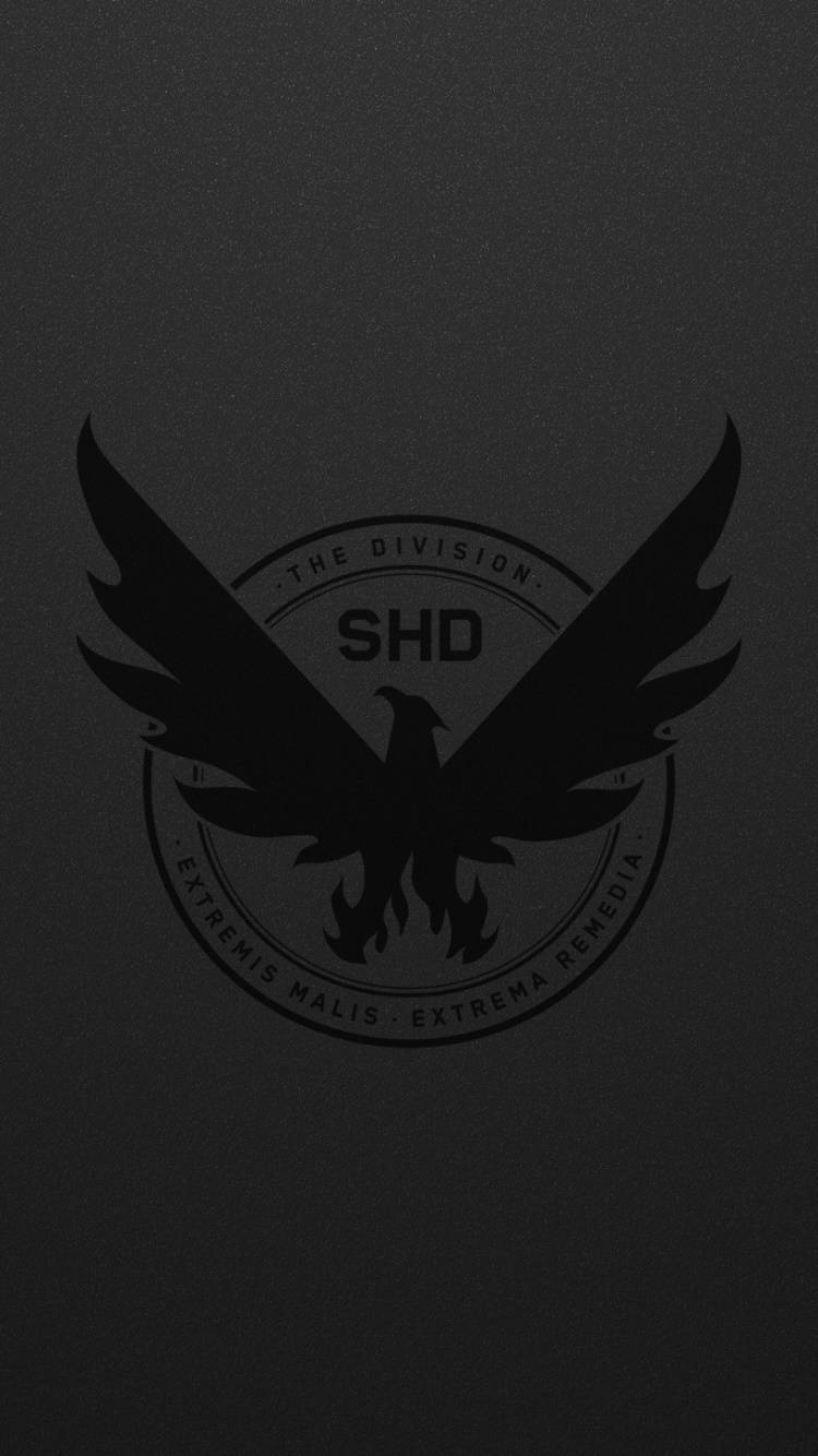 Black Shd The Division Phone Logo Wallpaper
