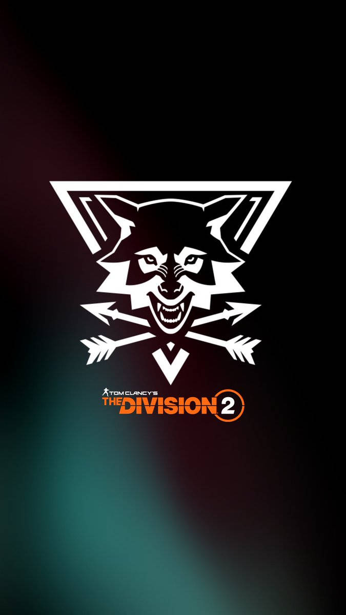 Logoet for Division 2 på en mørk baggrund Wallpaper