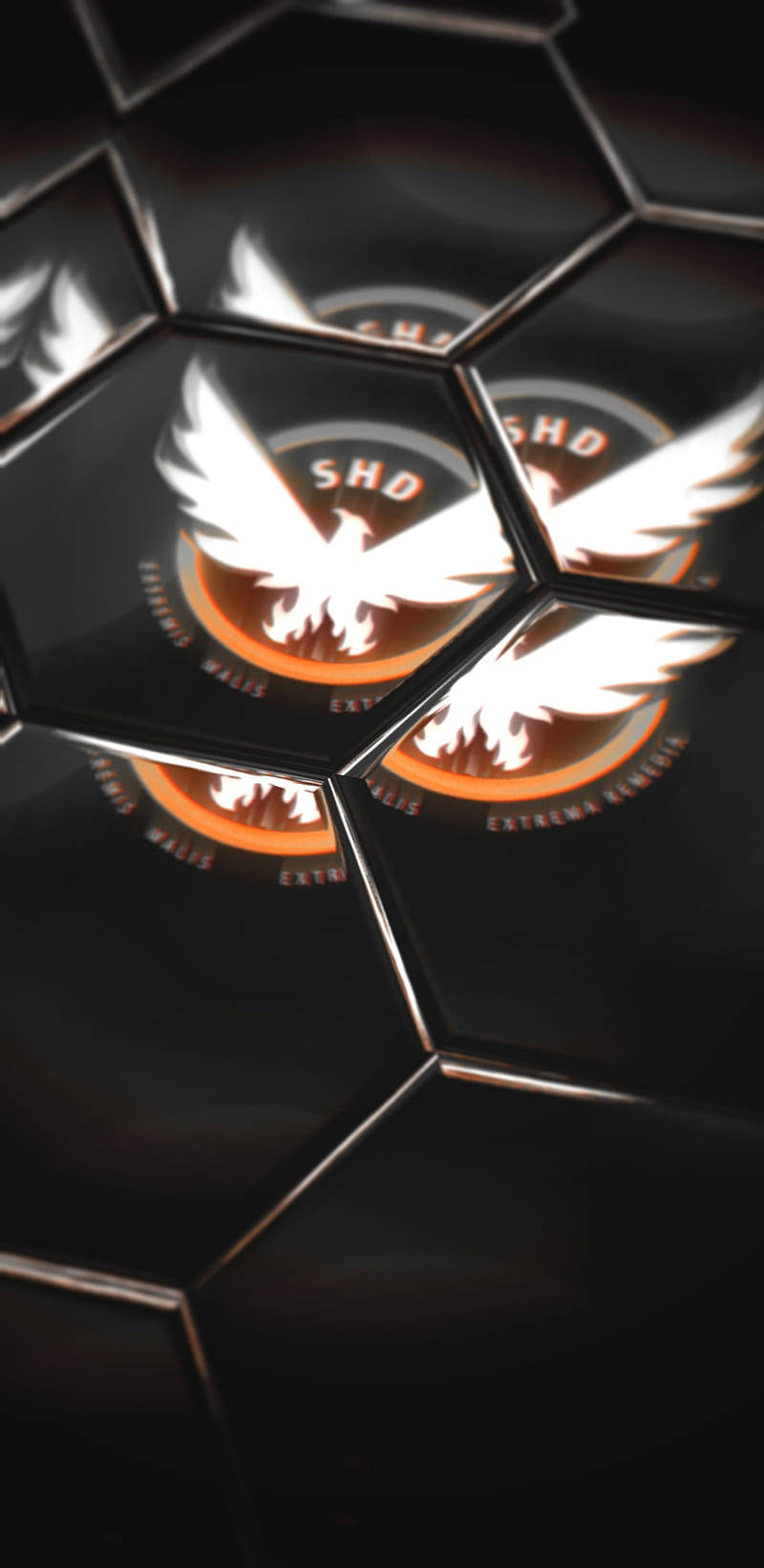 Unfondo Negro Con El Logotipo De Un Equipo De Fútbol. Fondo de pantalla
