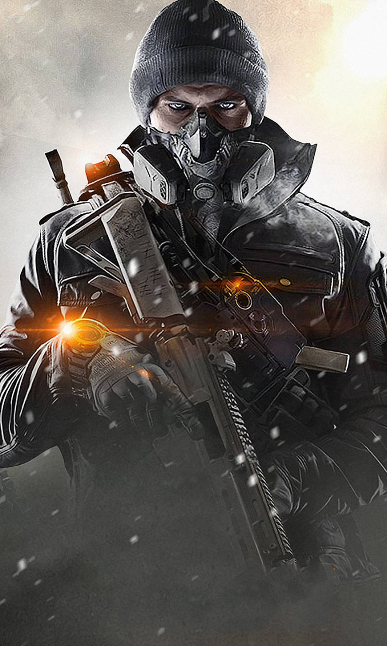 The Division Phone Armed Soldier Wallpaper