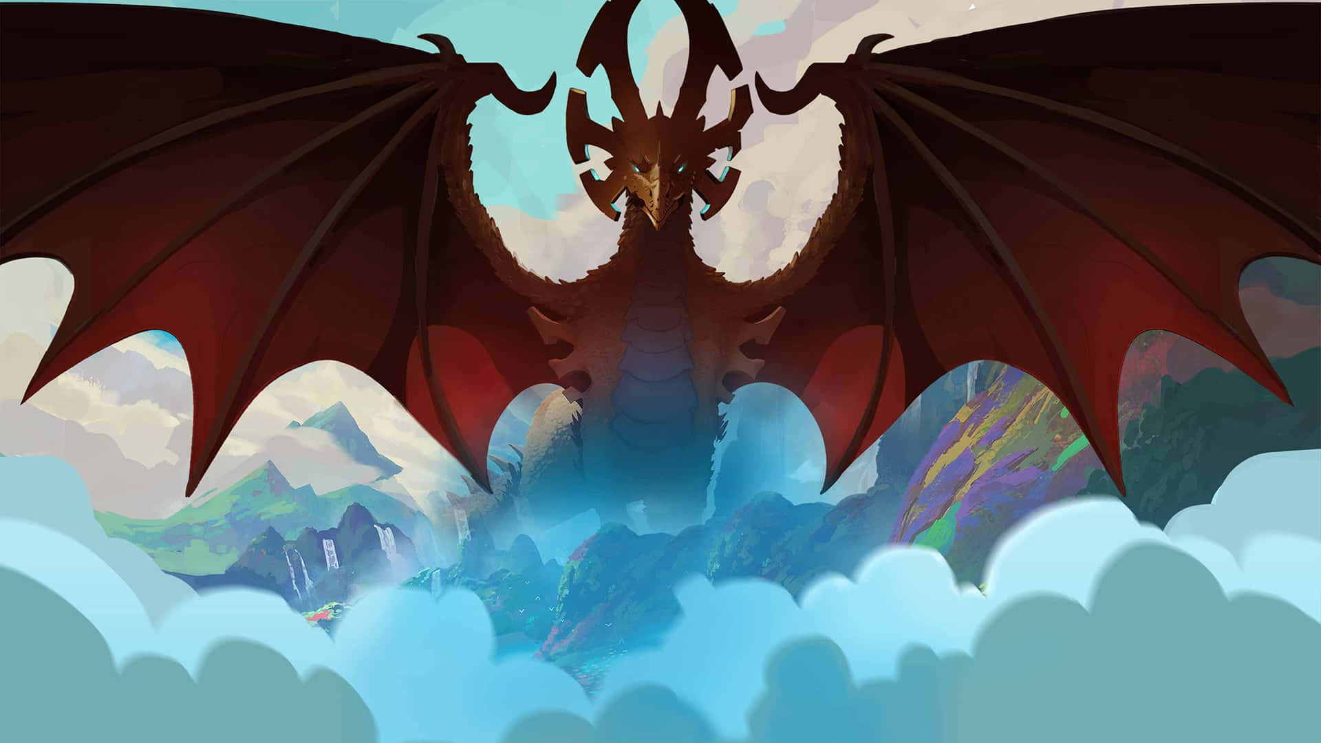 Det utrolige magiske verden af ​​The Dragon Prince. Wallpaper