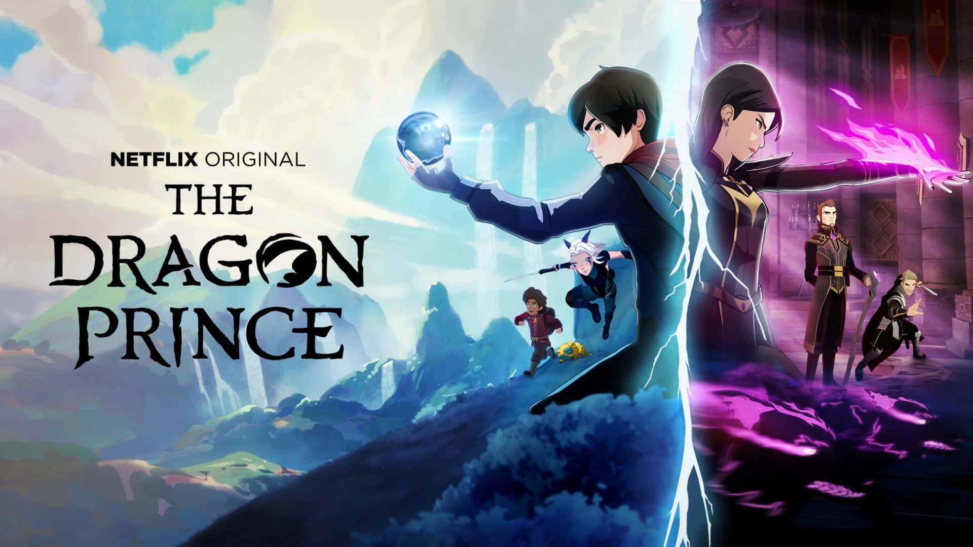 Two heroes united - Callum and Ezran stand united against their enemies in The Dragon Prince Wallpaper