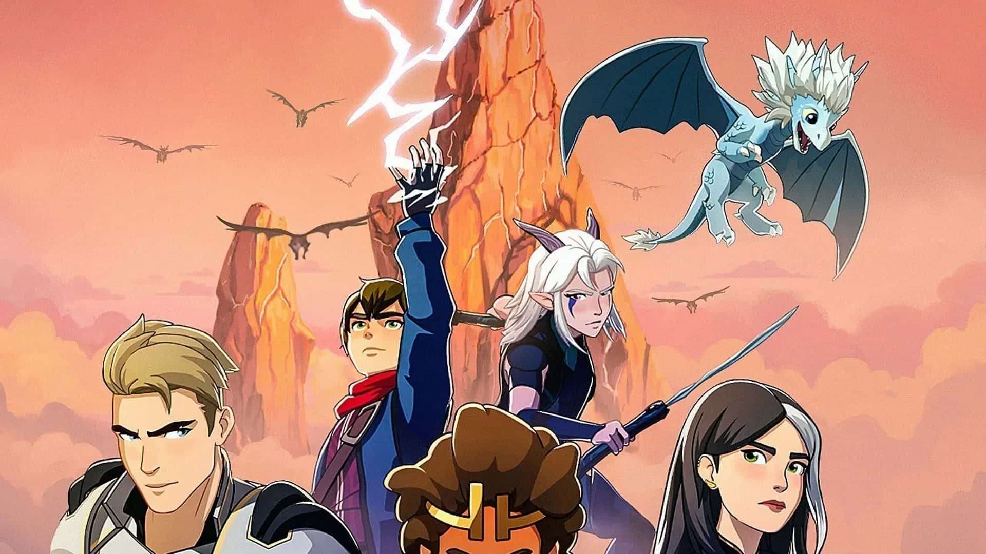 Affischenför Animerade Serien 'drakarnas Saga' Wallpaper