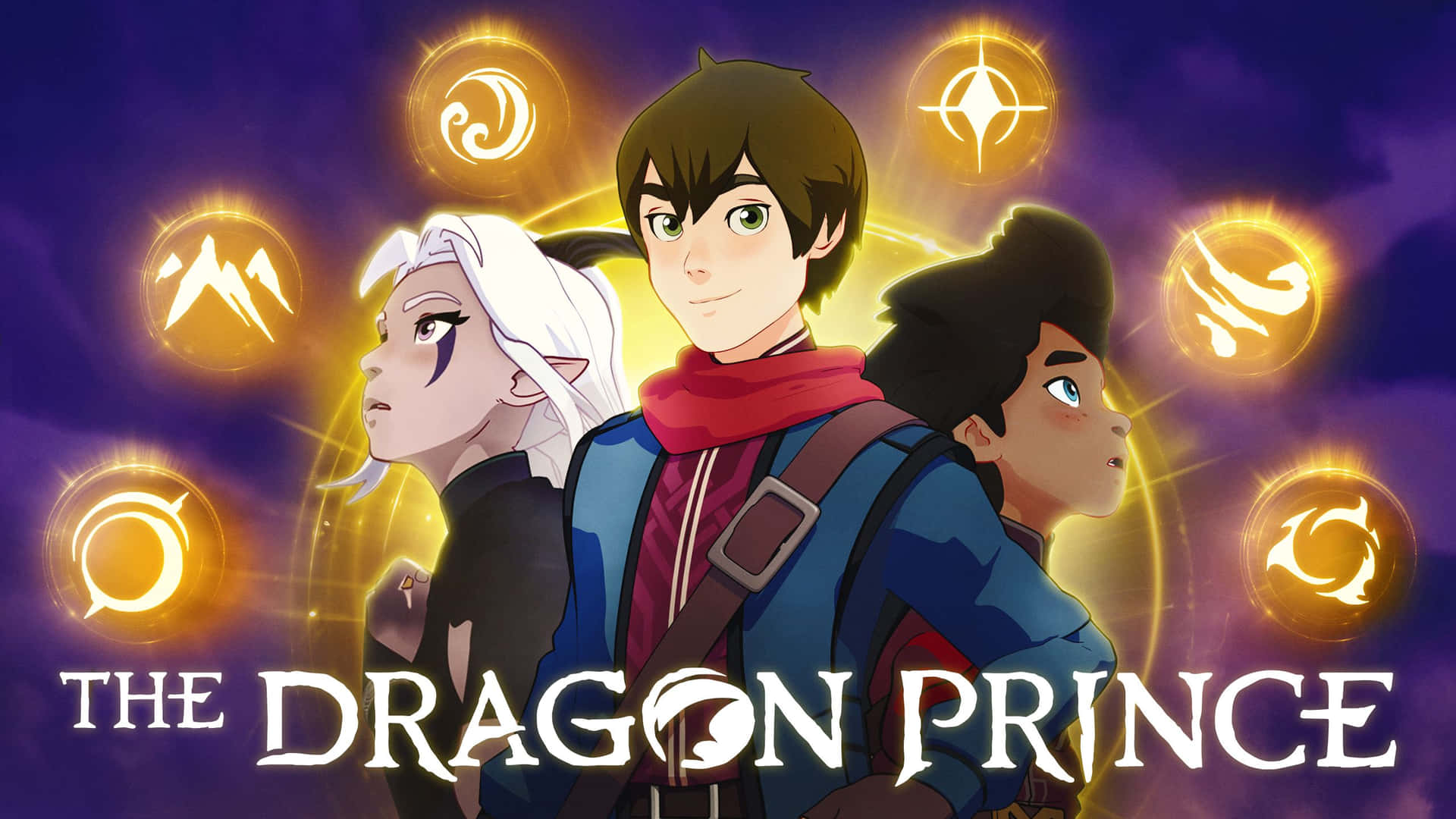 Two Mages and a Dragon Prince ready for battle Wallpaper