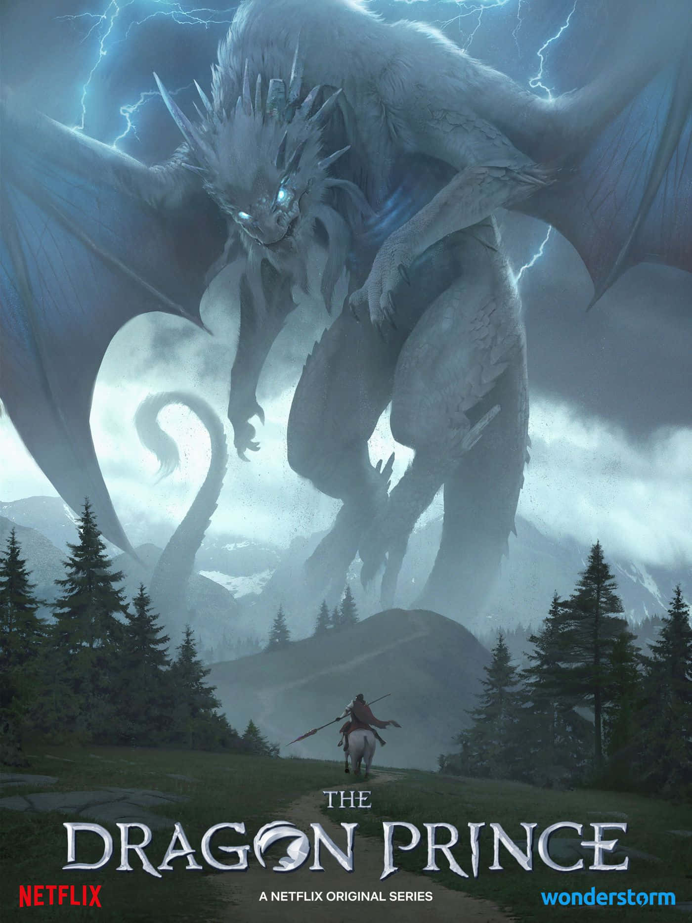 Tre magiske helte, Ezran, Calcum og Rayla, sætter ud på en episk quest for at genvinde Drageprinsen i The Dragon Prince. Wallpaper