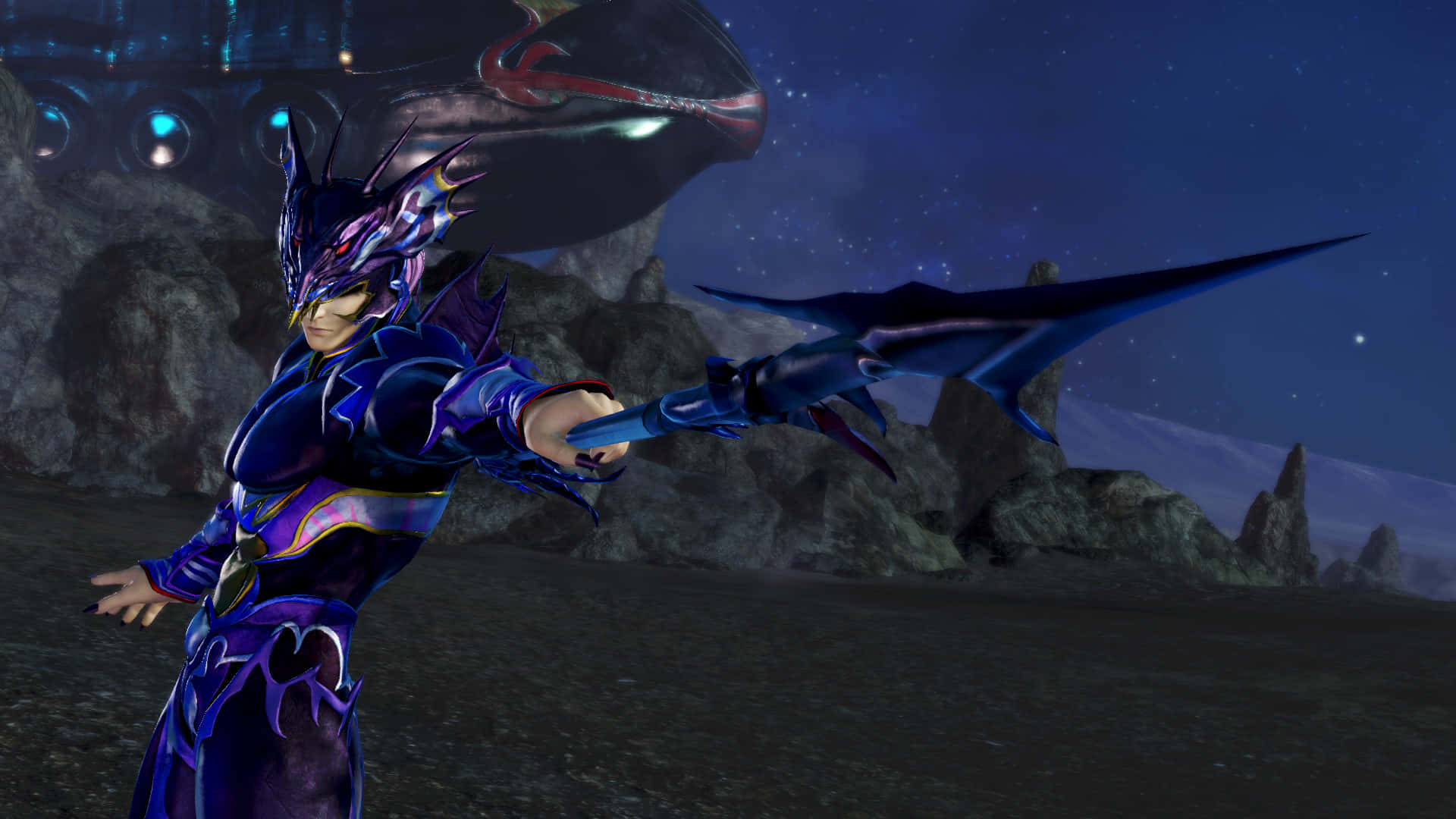 The Dragoon Knight, Kain Highwind In Action Wallpaper