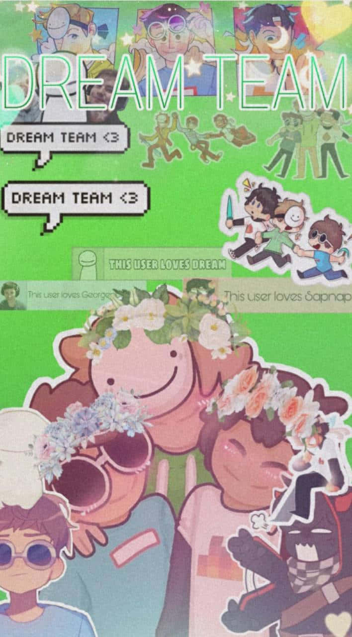 The Dream Team Minecraft Fan Art Wallpaper