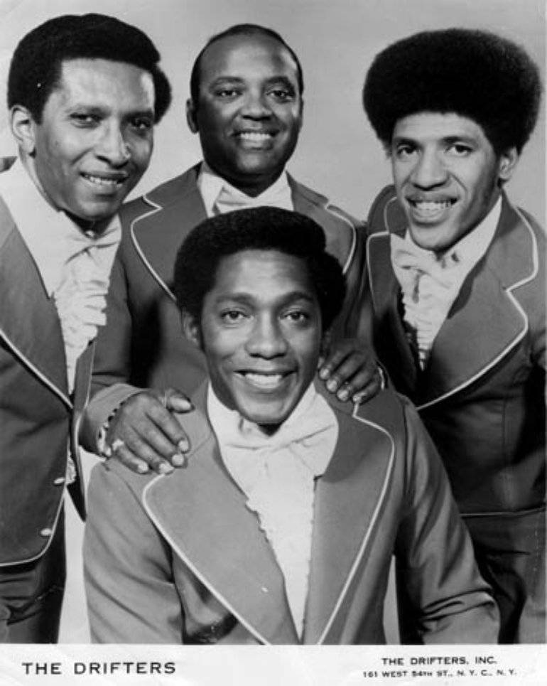 The Drifters Black And White Wallpaper