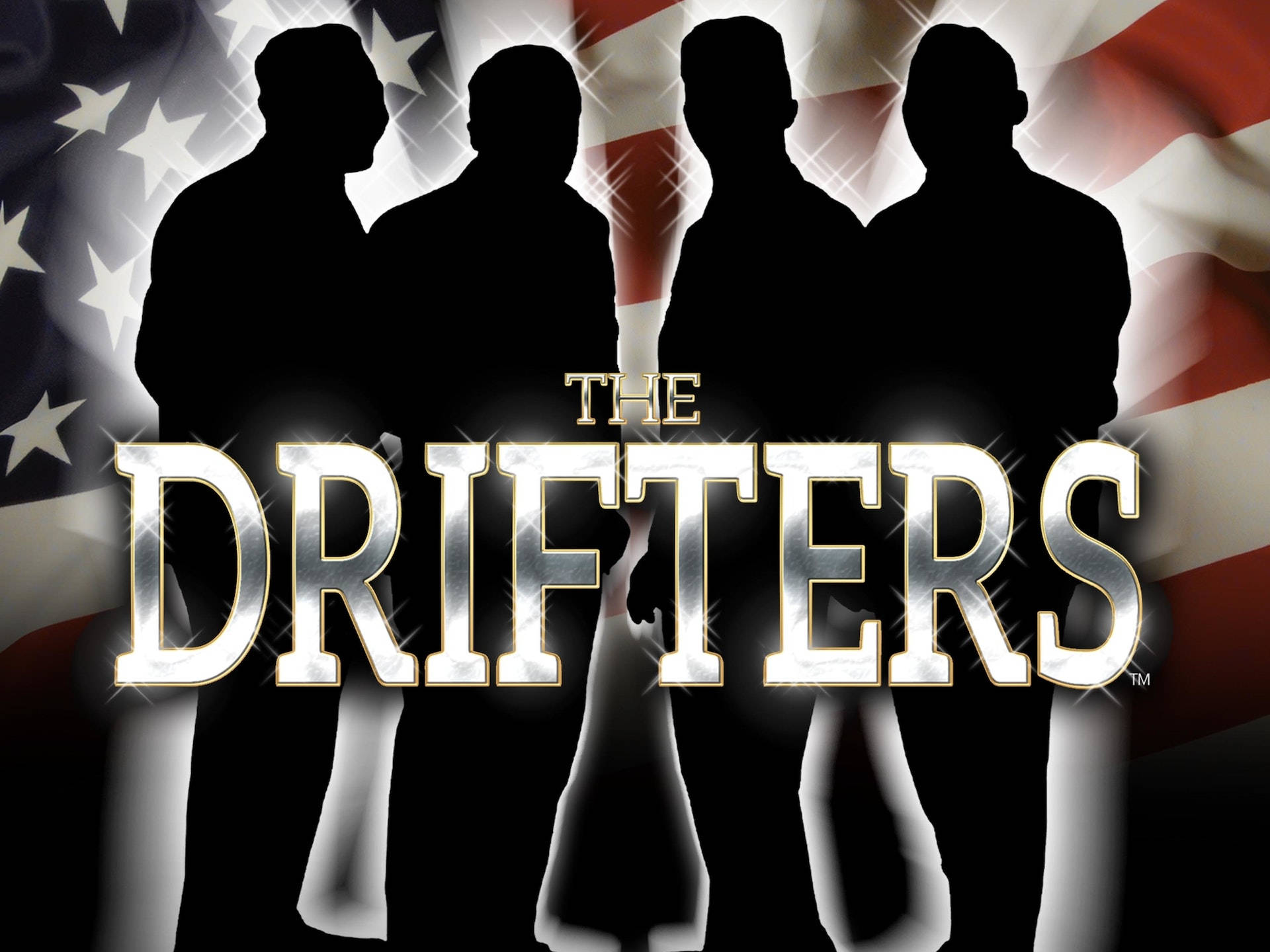 Cartelde Siluetas De The Drifters Fondo de pantalla