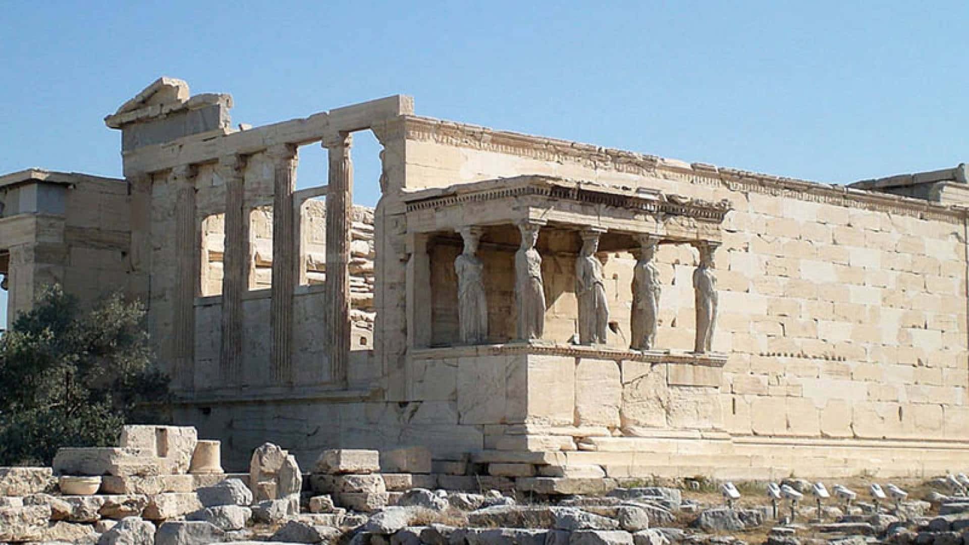 The East Porch Of The Erechtheion Wallpaper