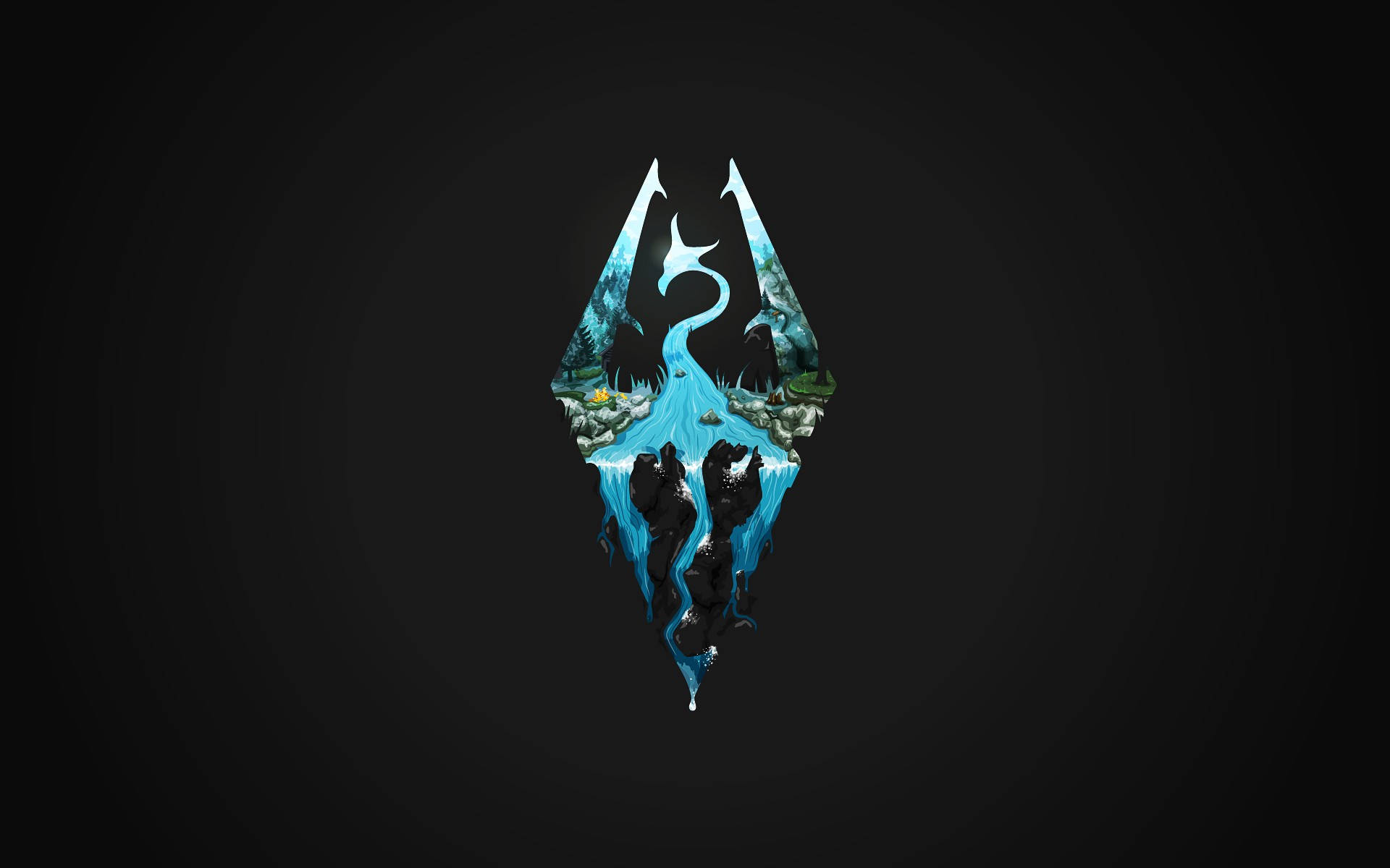 Skyrim: The Elder Scrolls V Dragonborn Icon Wallpaper