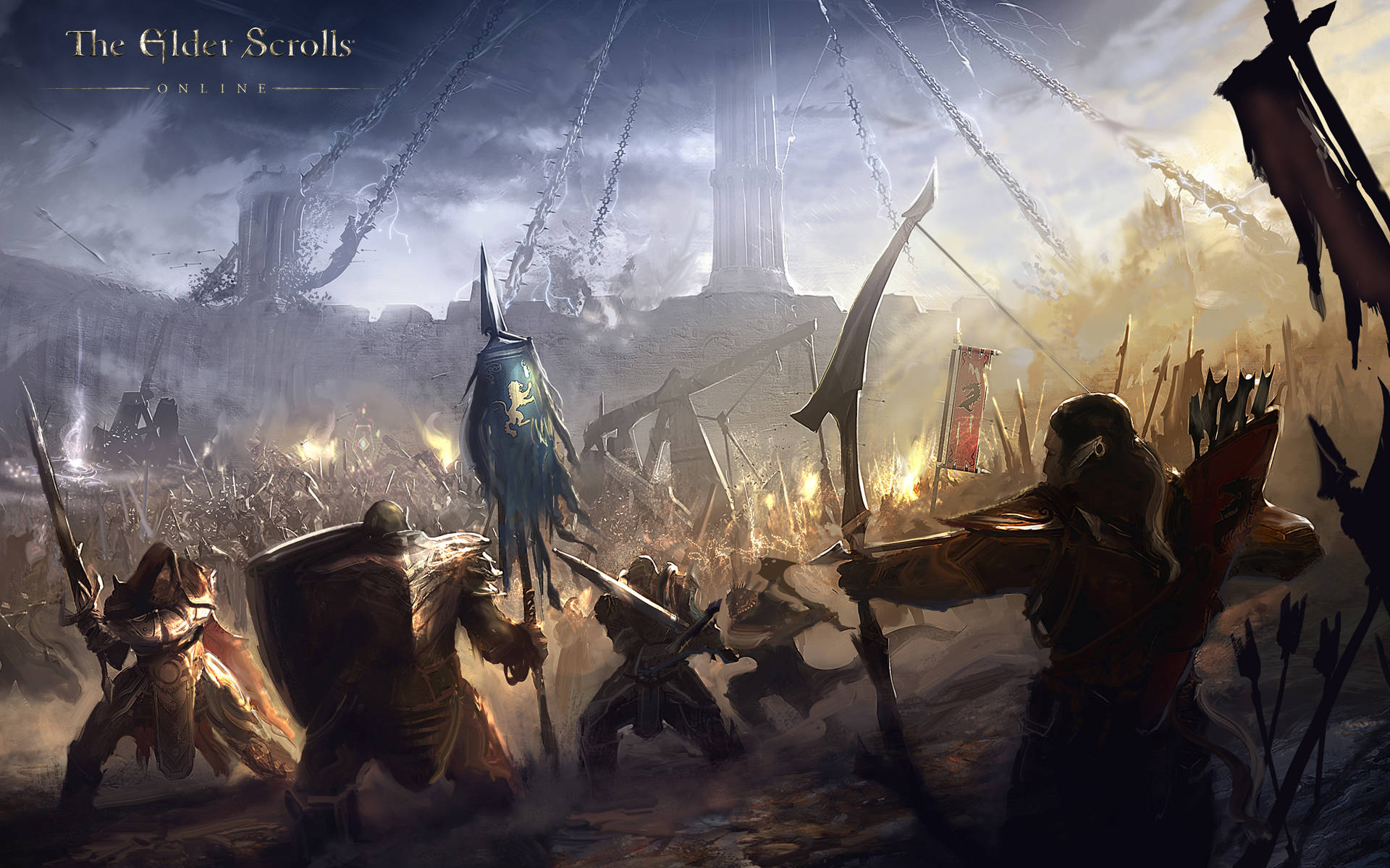 Skyrim: The Elder Scrolls V Battlefield Wallpaper
