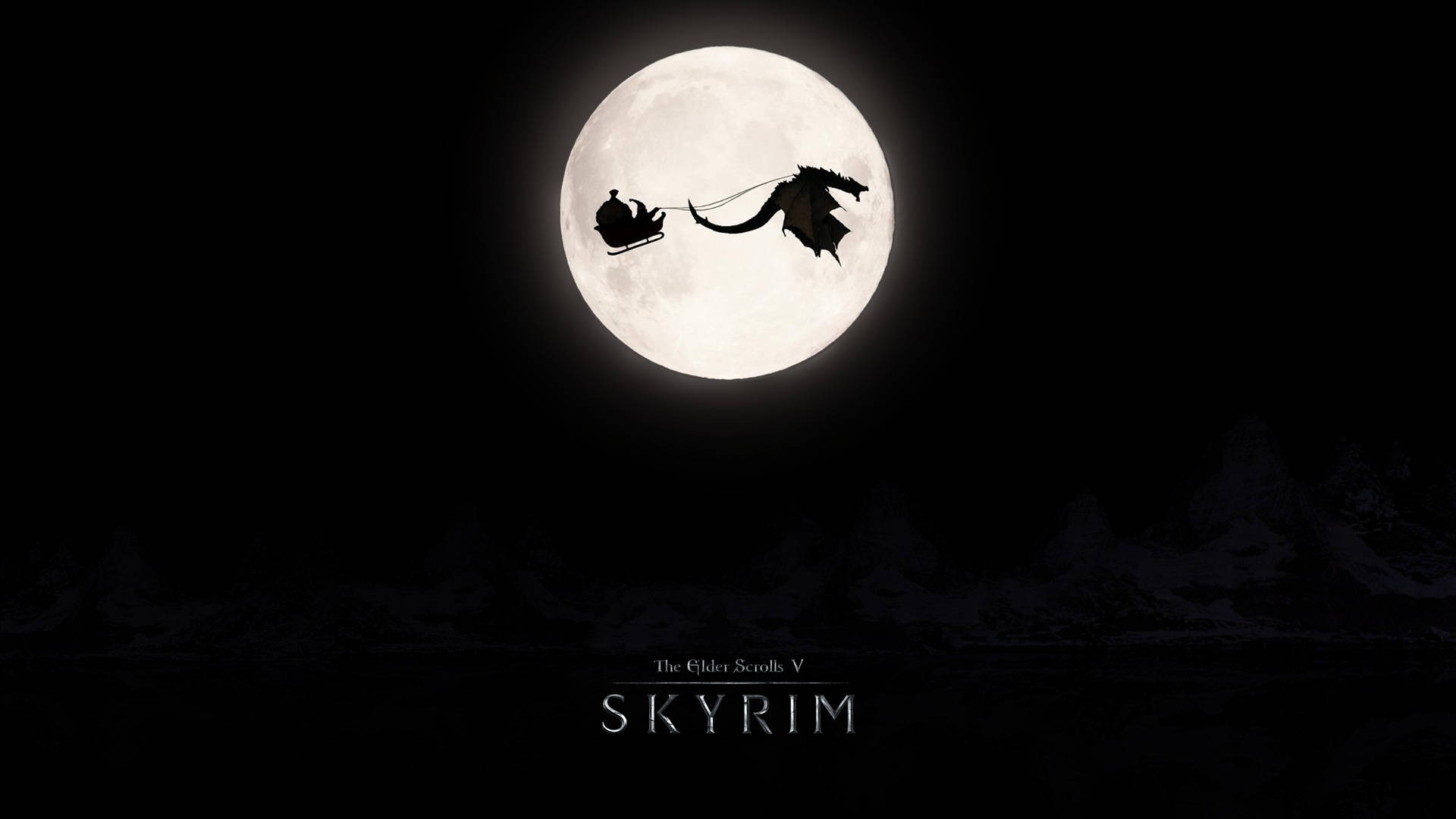 Step into The Elder Scrolls V: Skyrim and explore its vast fantasy world Wallpaper