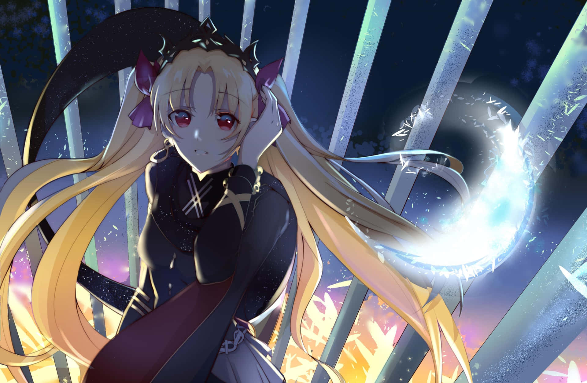 The Elegant Ereshkigal Of Fate Grand Order Wallpaper