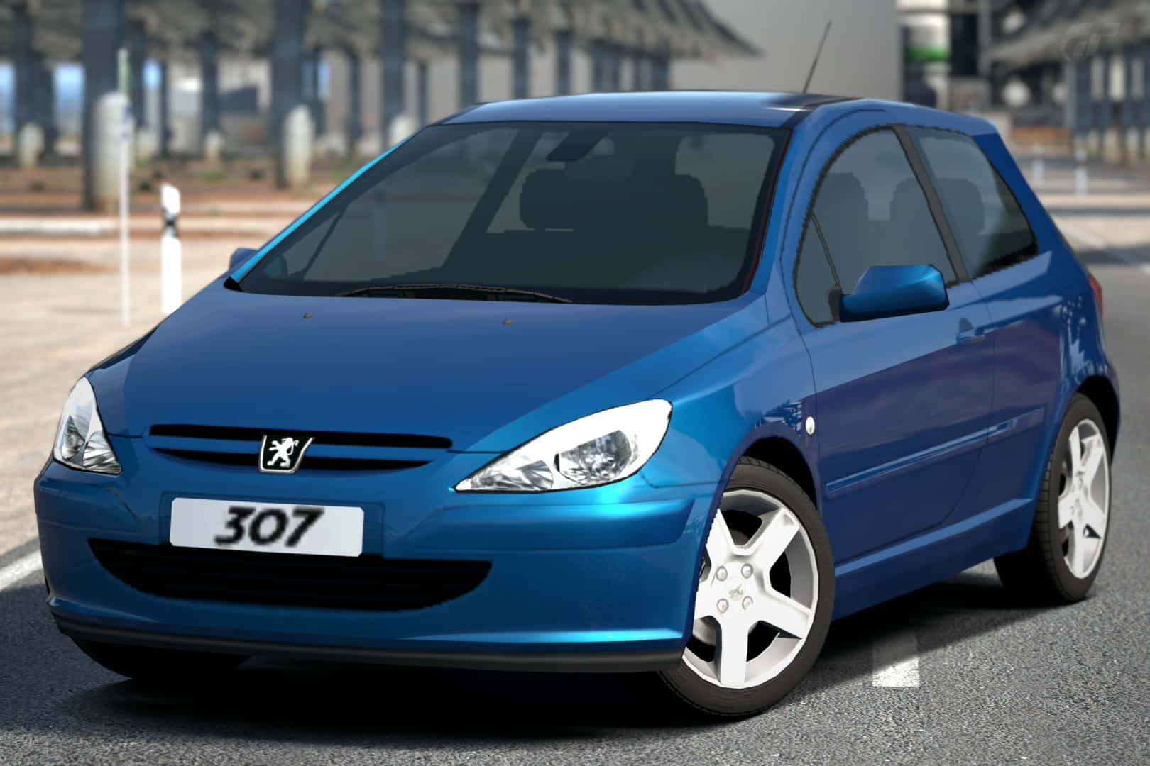 The Elegant Peugeot 307 In Motion Wallpaper