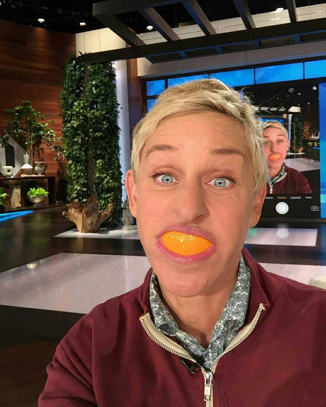The Ellen Show Host Funny Selfie Background