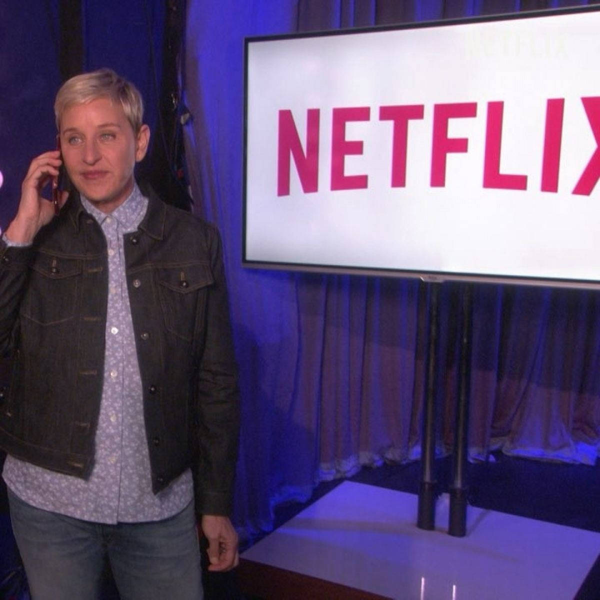 The Ellen Show Promoting Netflix Wallpaper