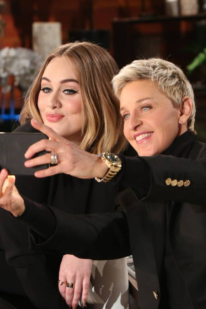 The Ellen Show With Singer Adele Background