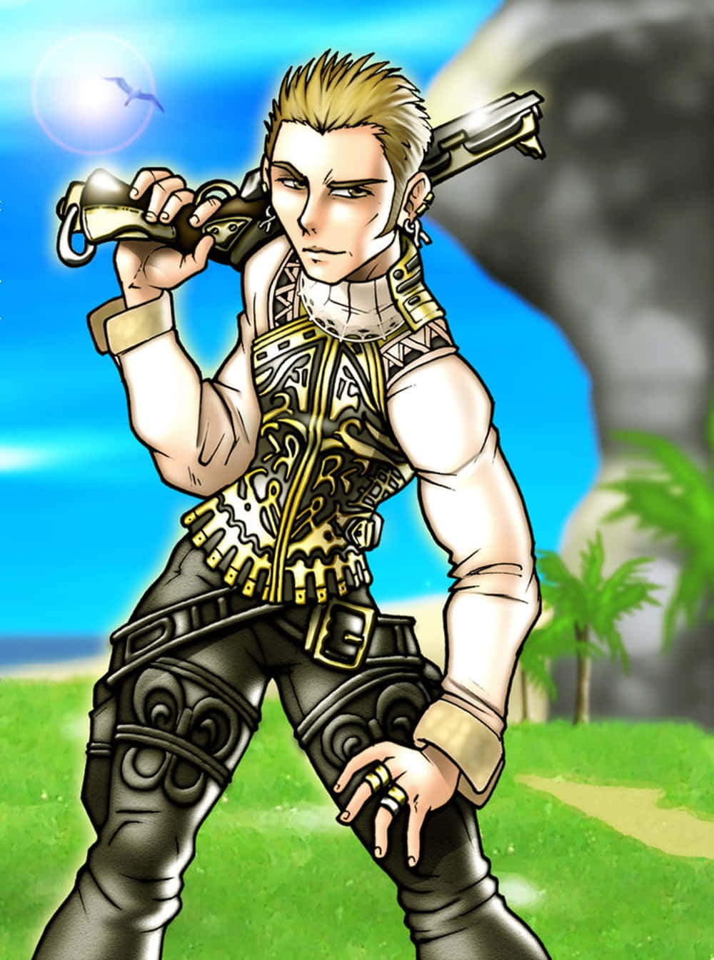 The Elusive Balthier In Final Fantasy Xii Wallpaper