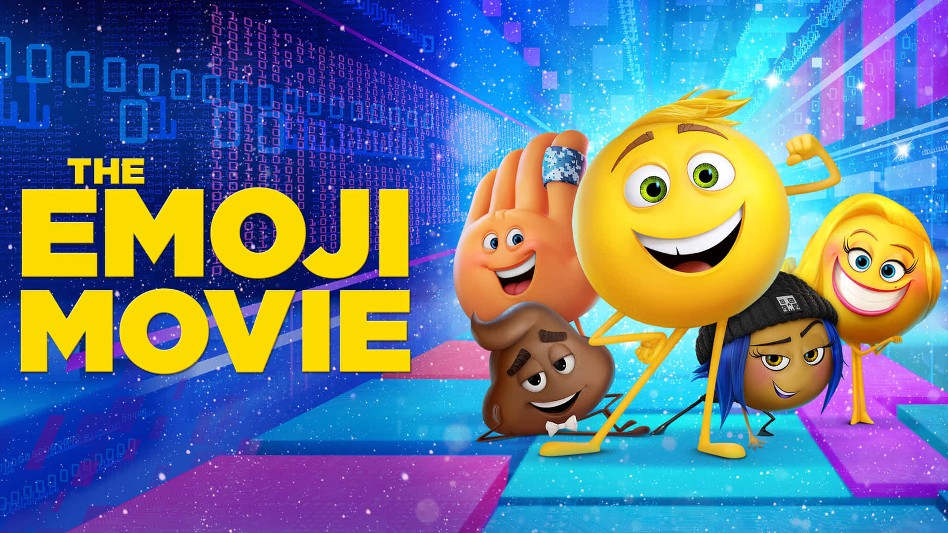 The Emoji Movie Colorful Cover Background