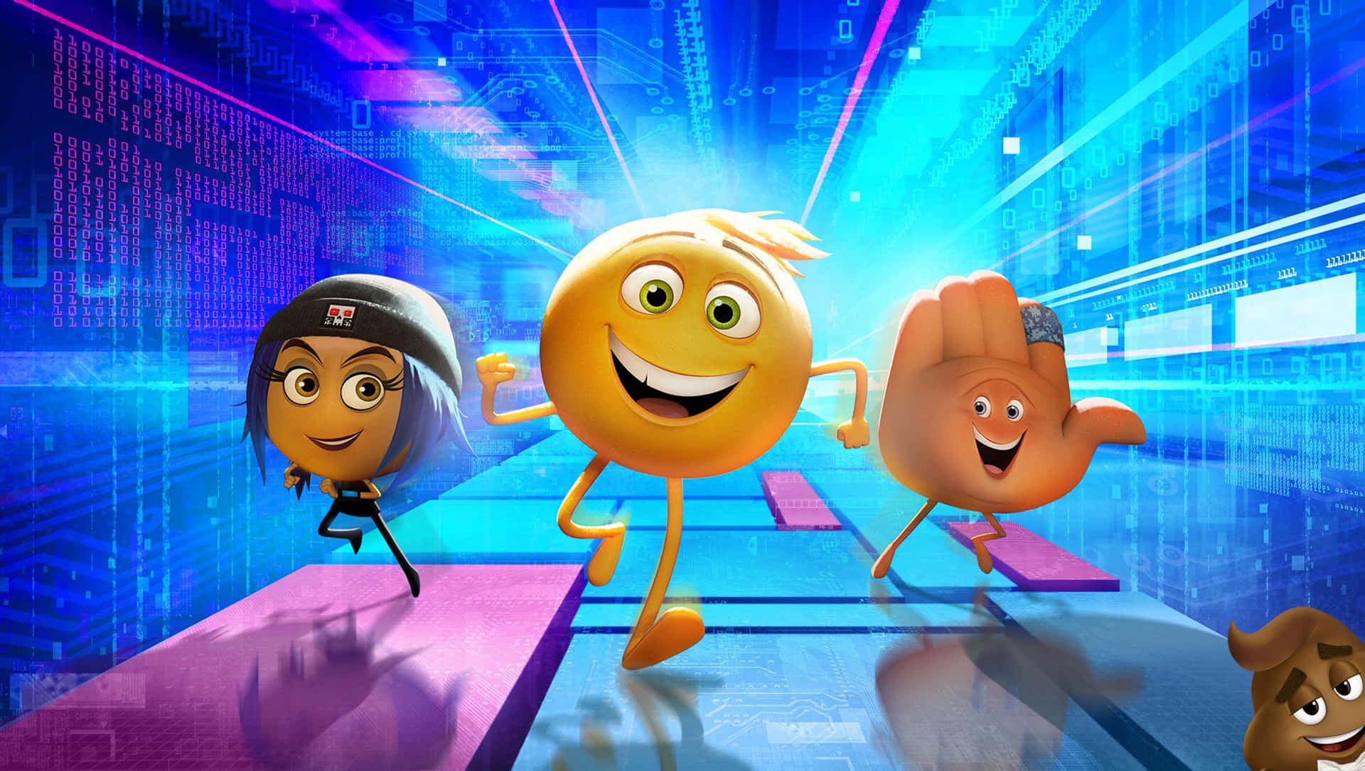 The Emoji Movie Dancing Characters Wallpaper