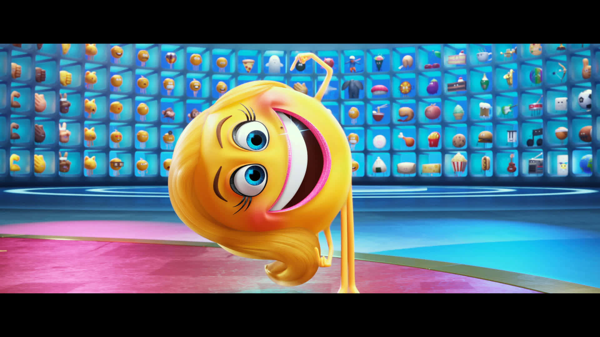 !Smiler fra Emoji Movien føler sig ekstatisk! Wallpaper