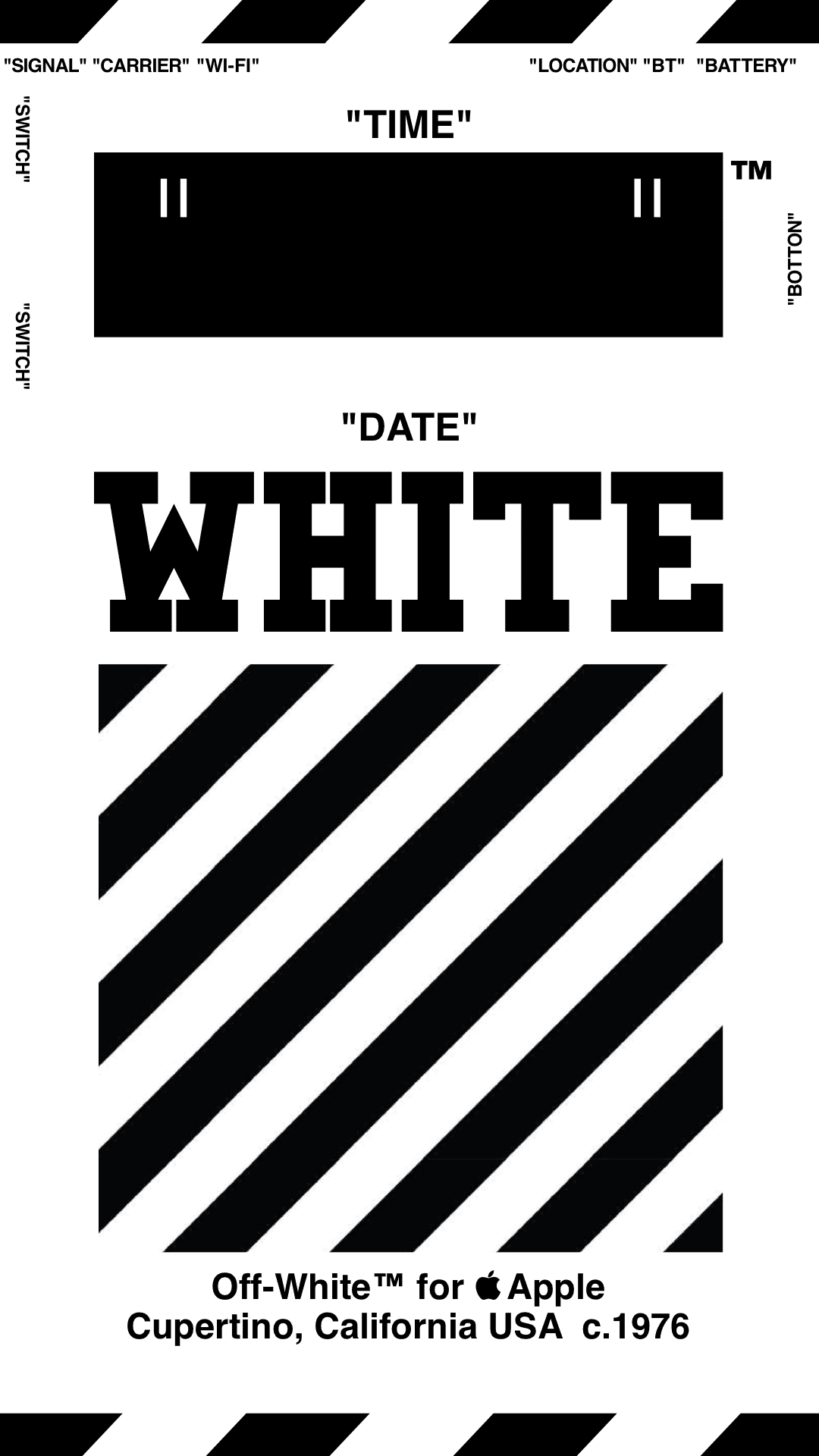 The Enthralling Off-white Logo On A Gleaming Backdrop
