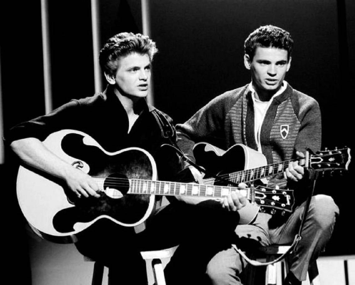 The Everly Brothers In American Bandstand 1960 Wallpaper