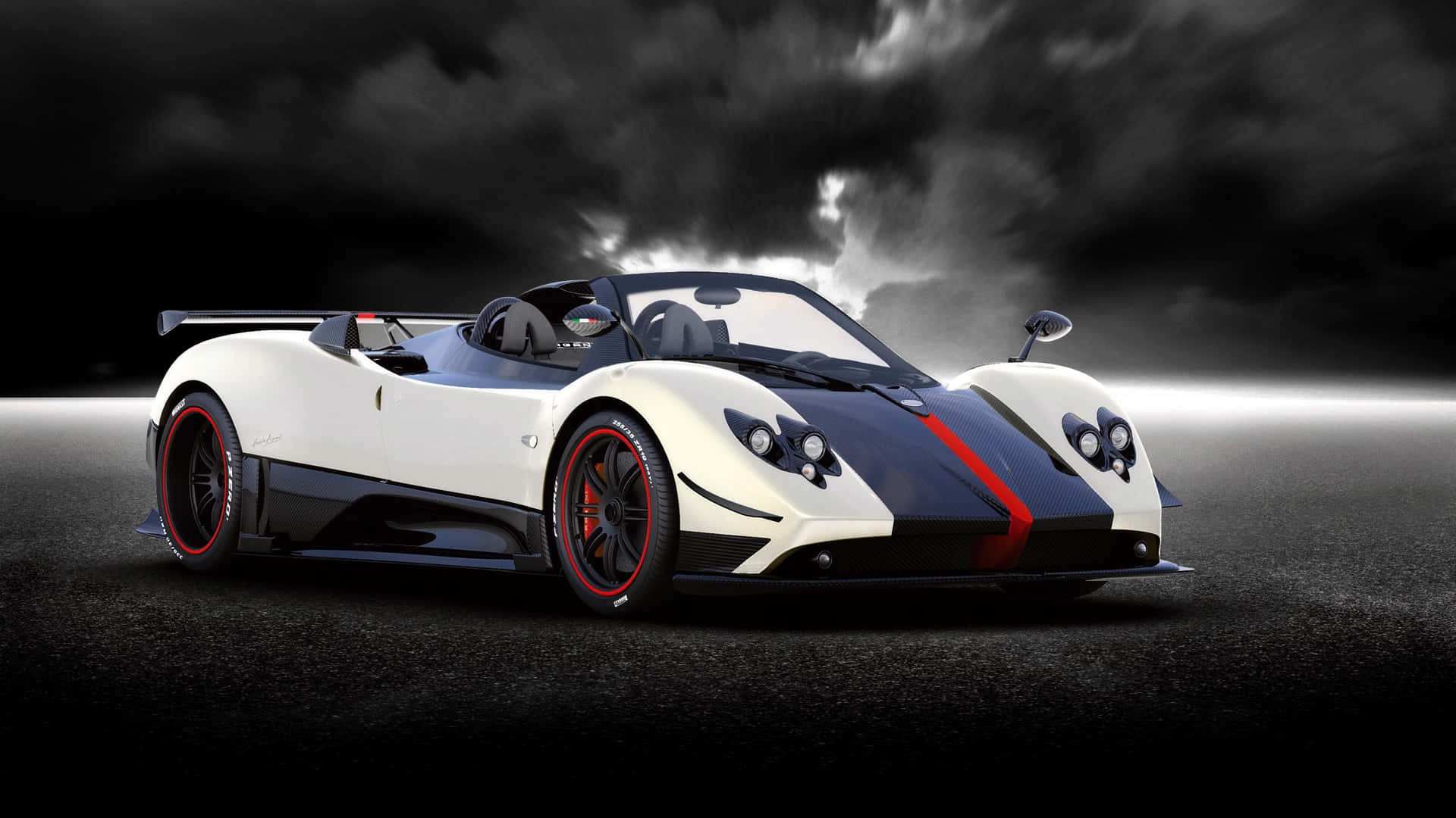 The Exhilarating Pagani Zonda Cinque In Action Wallpaper