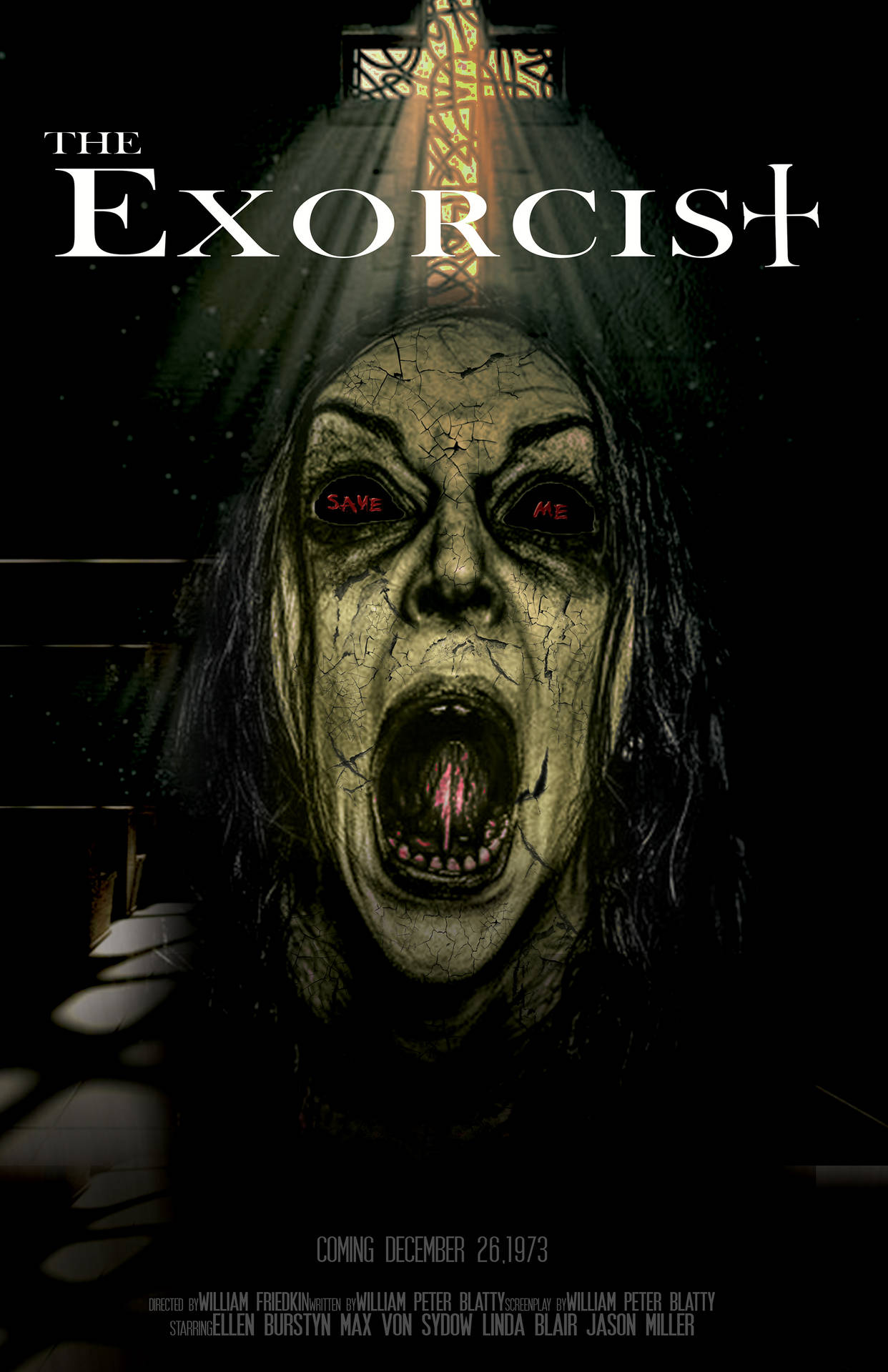 The Exorcist Evil Woman Background
