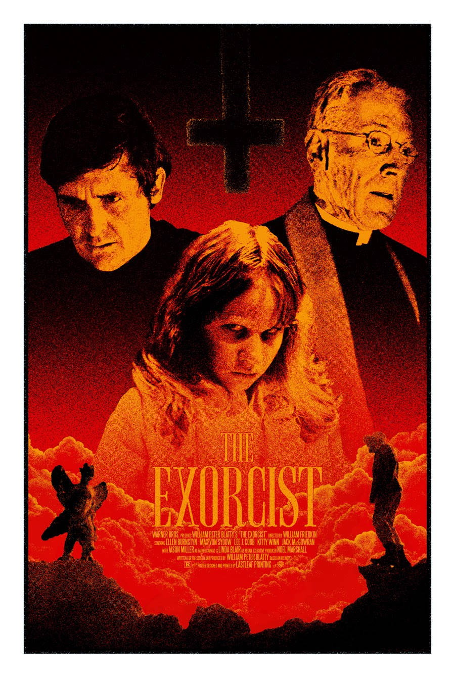 Den Exorcist Inverted Crosses Wallpaper Wallpaper