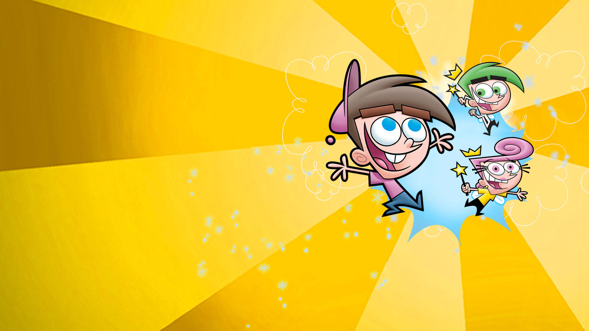The Fairly Oddparents Yellow Background Wallpaper