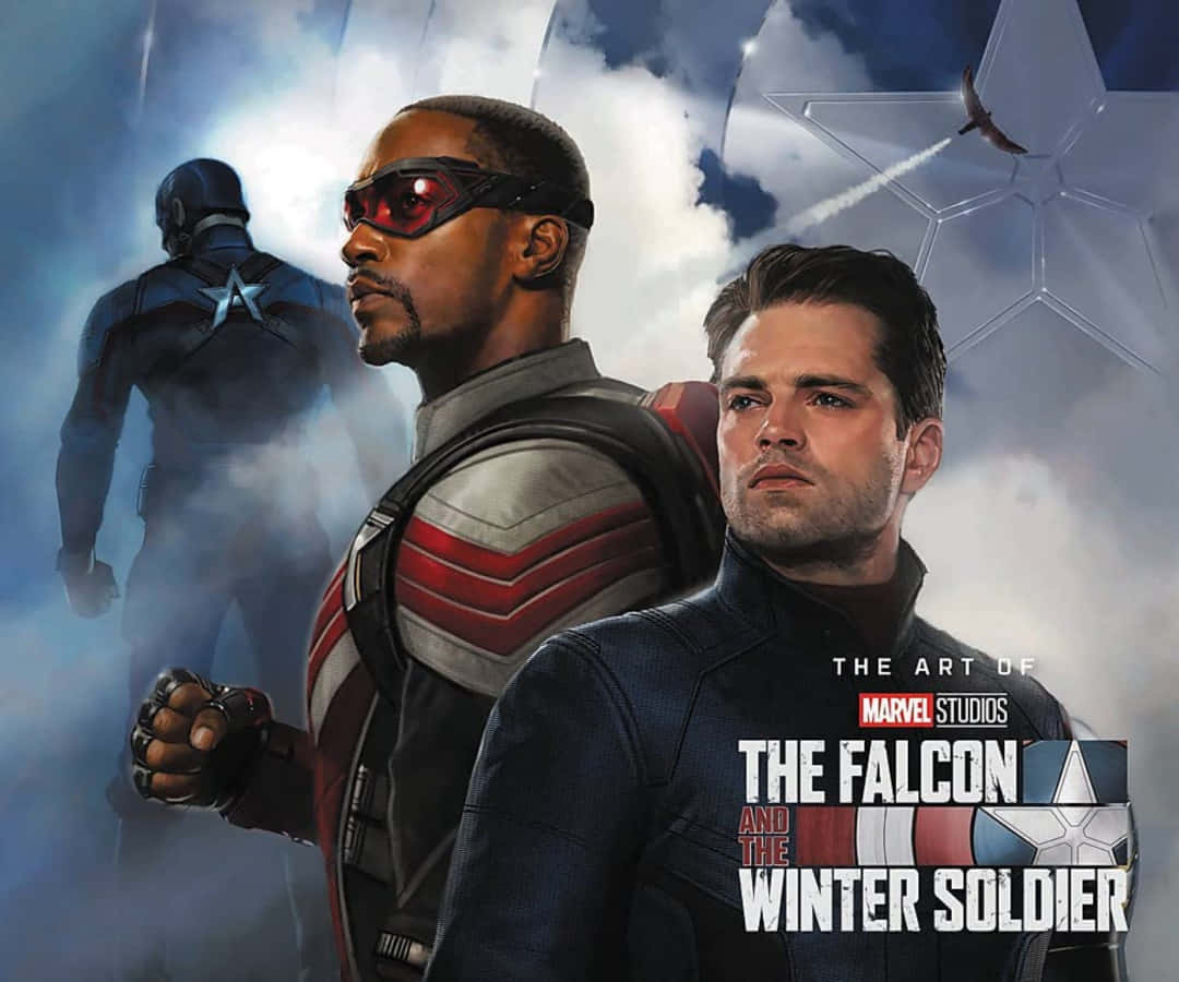 Falcon og Vinter Soldat Superhelte Tapet Wallpaper