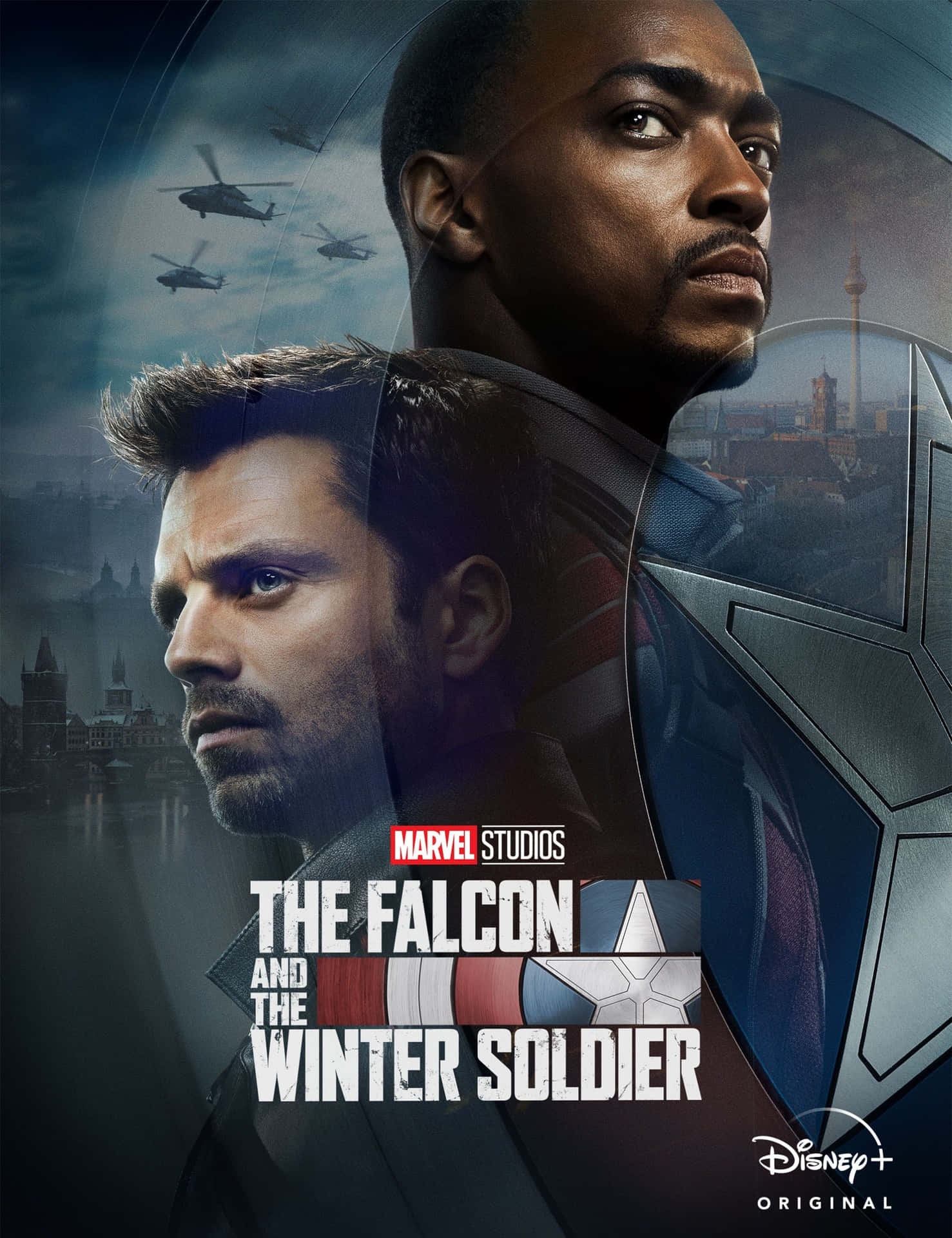 Den Falcon og Den Vinter Soldier Disney Original Tapet Wallpaper