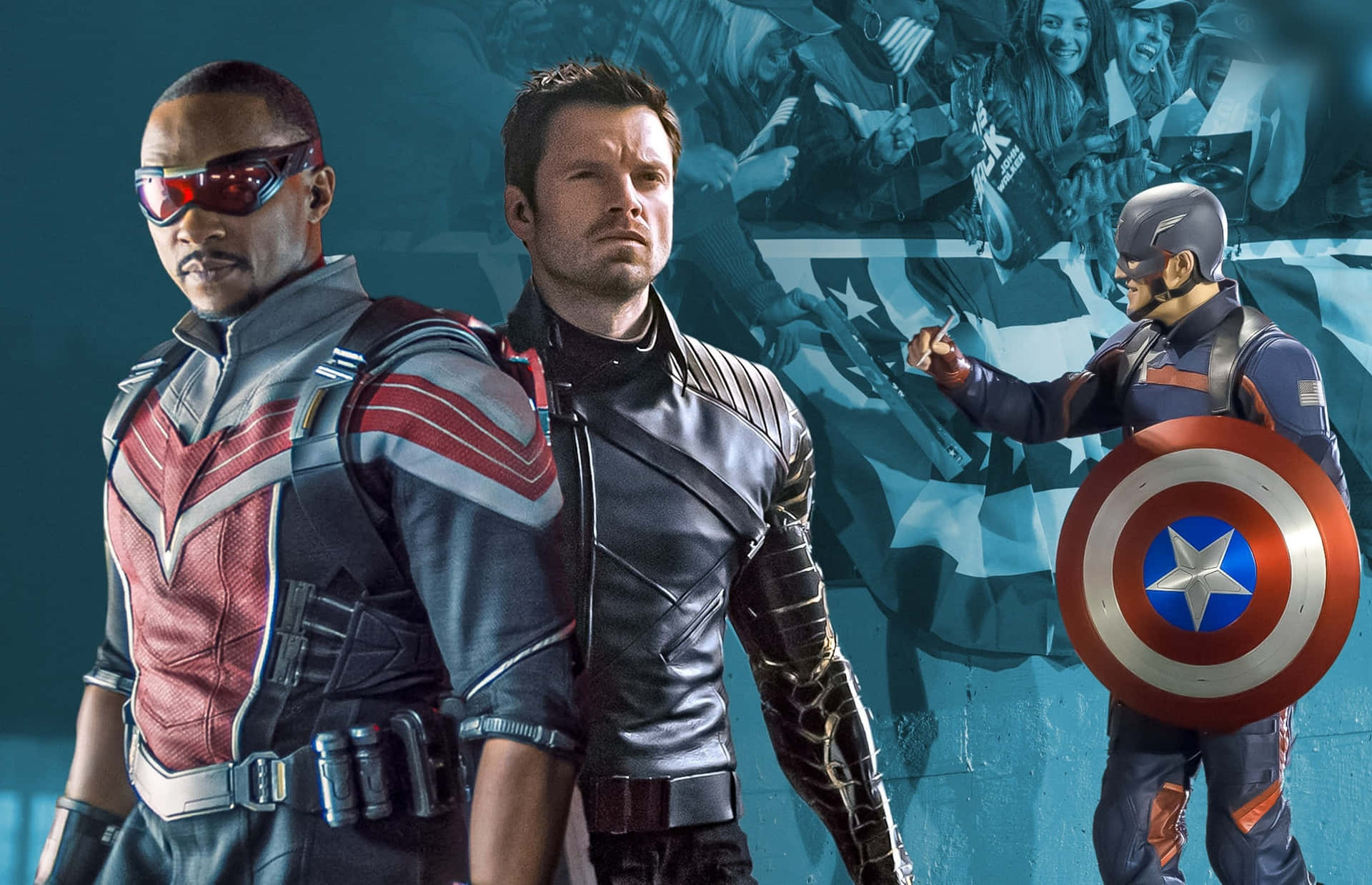Derfalke Und Der Winter Soldier - Avengers Helden Wallpaper